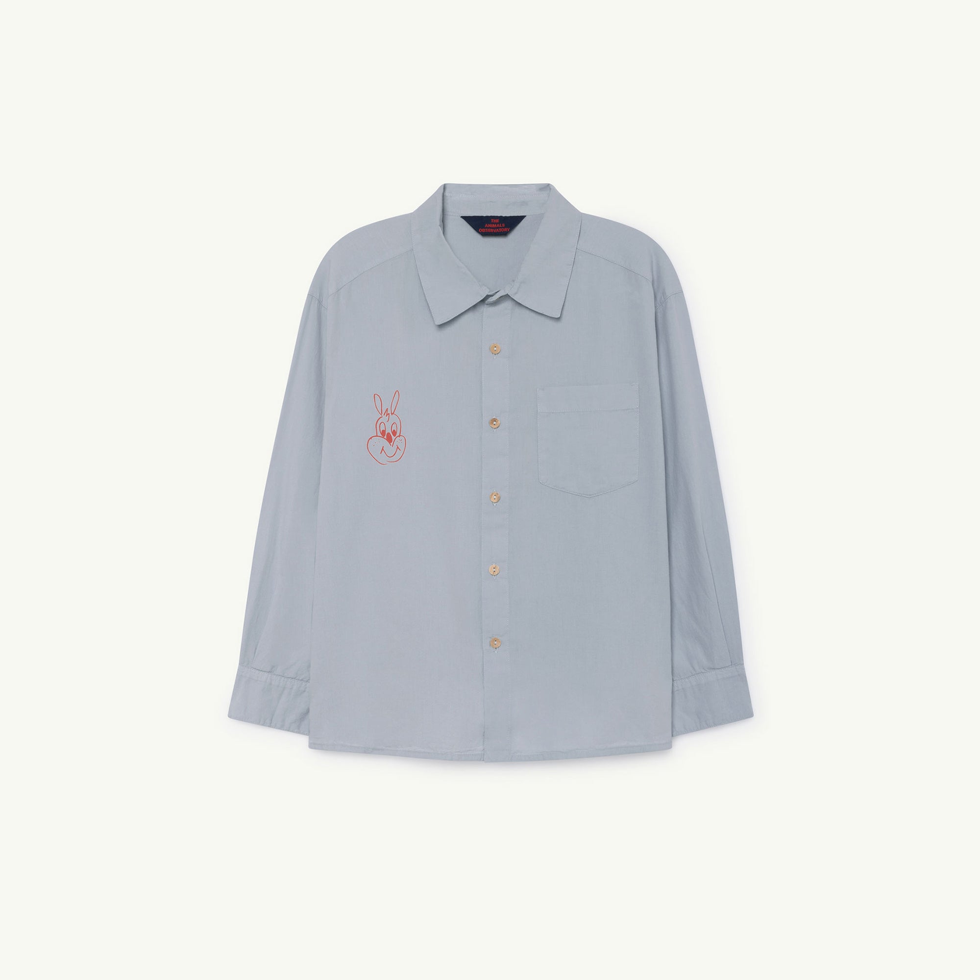 Boys & Girls Blue Rabbit Cotton Shirt