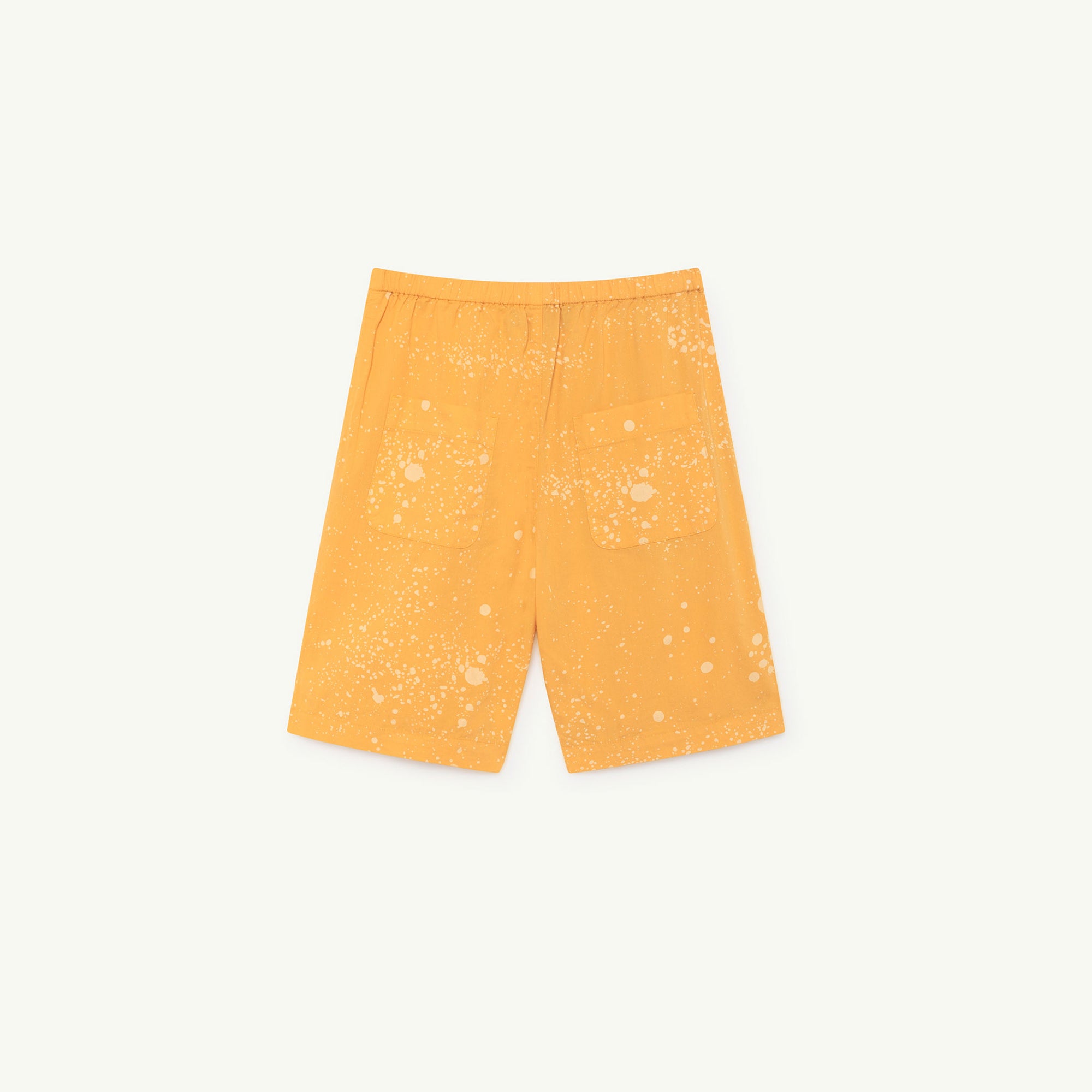 Girls Yellow Cotton Shorts