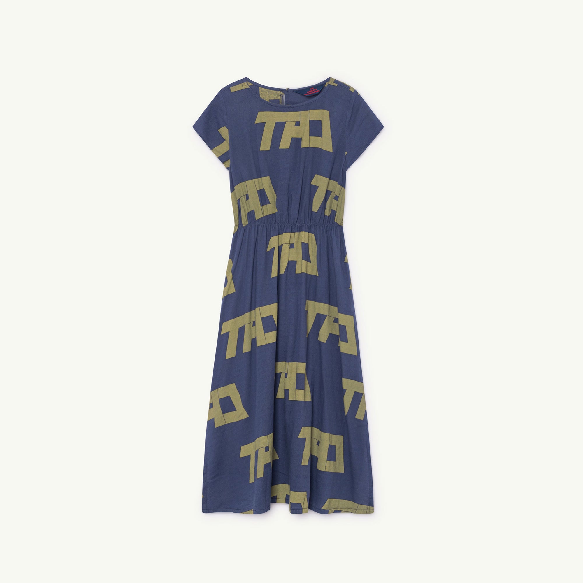 Girls Blue Logo Cotton Dress