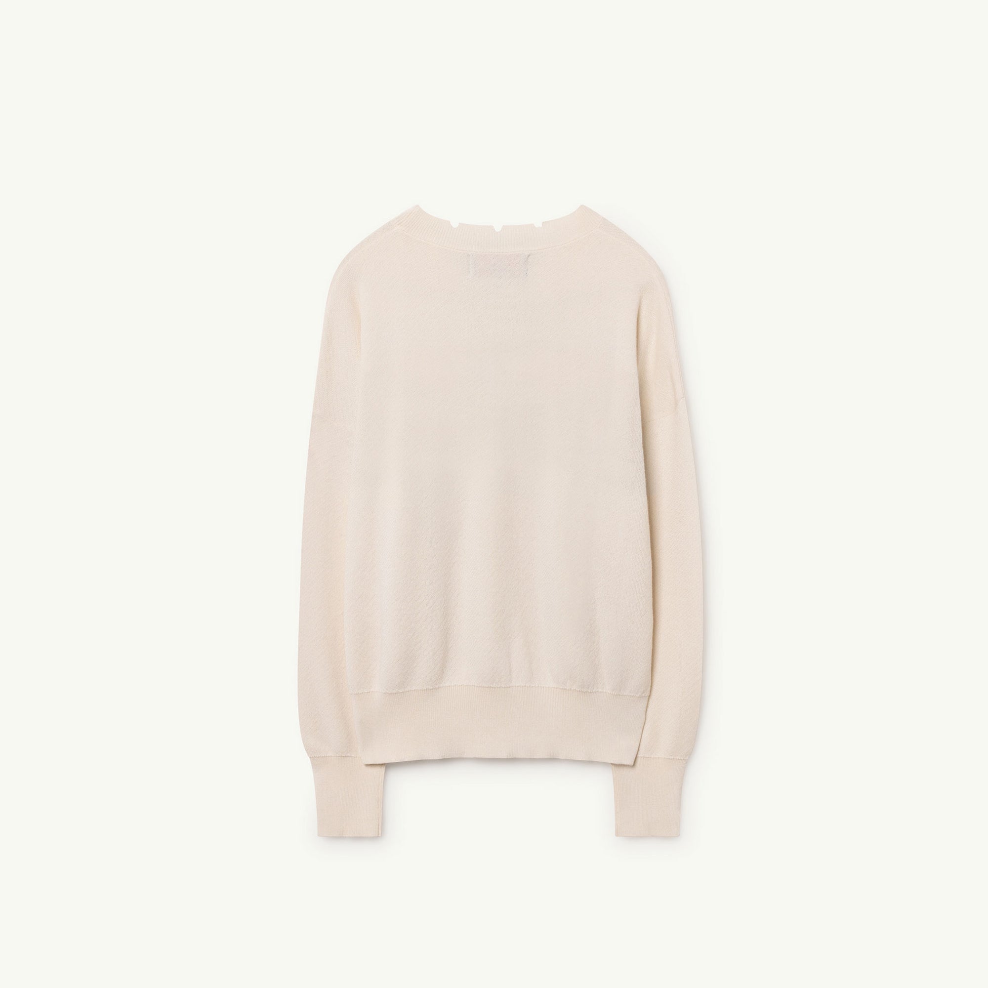 Girls Raw White Cotton Sweater