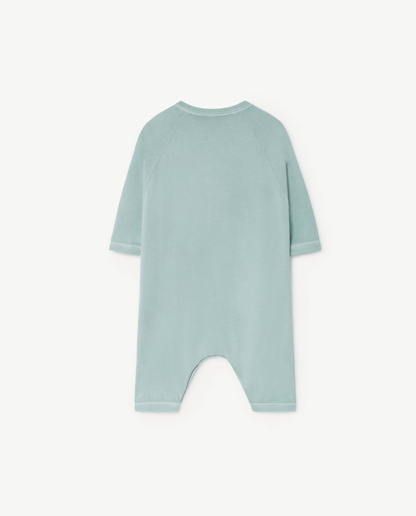 Baby Boys & Girls Blue Printed Cotton Babysuit