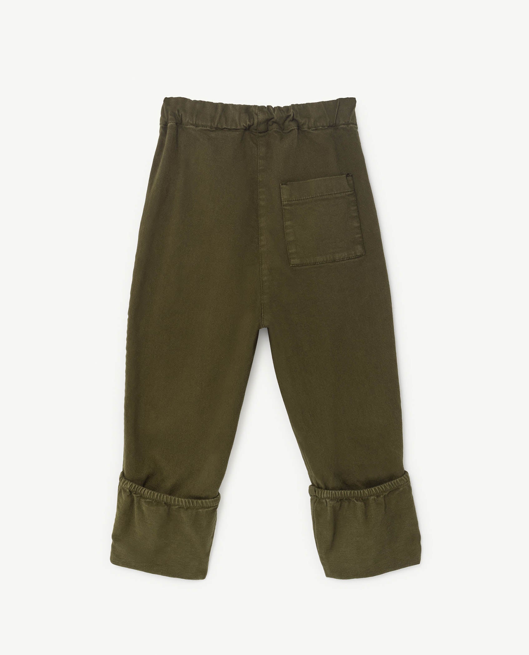Boys & Girls Green Logo Cotton Trousers