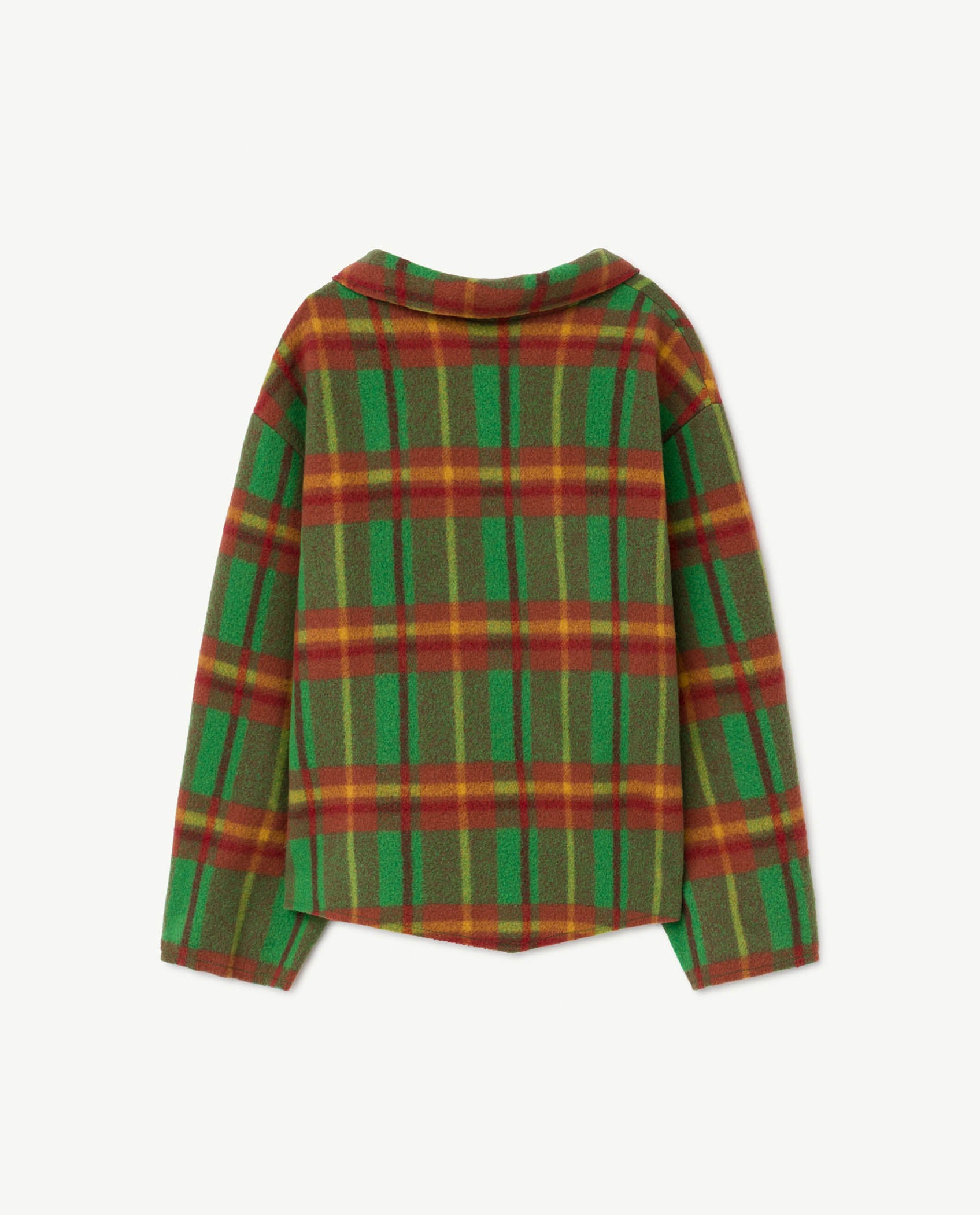 Boys & Girls Green Check Wool Shirt