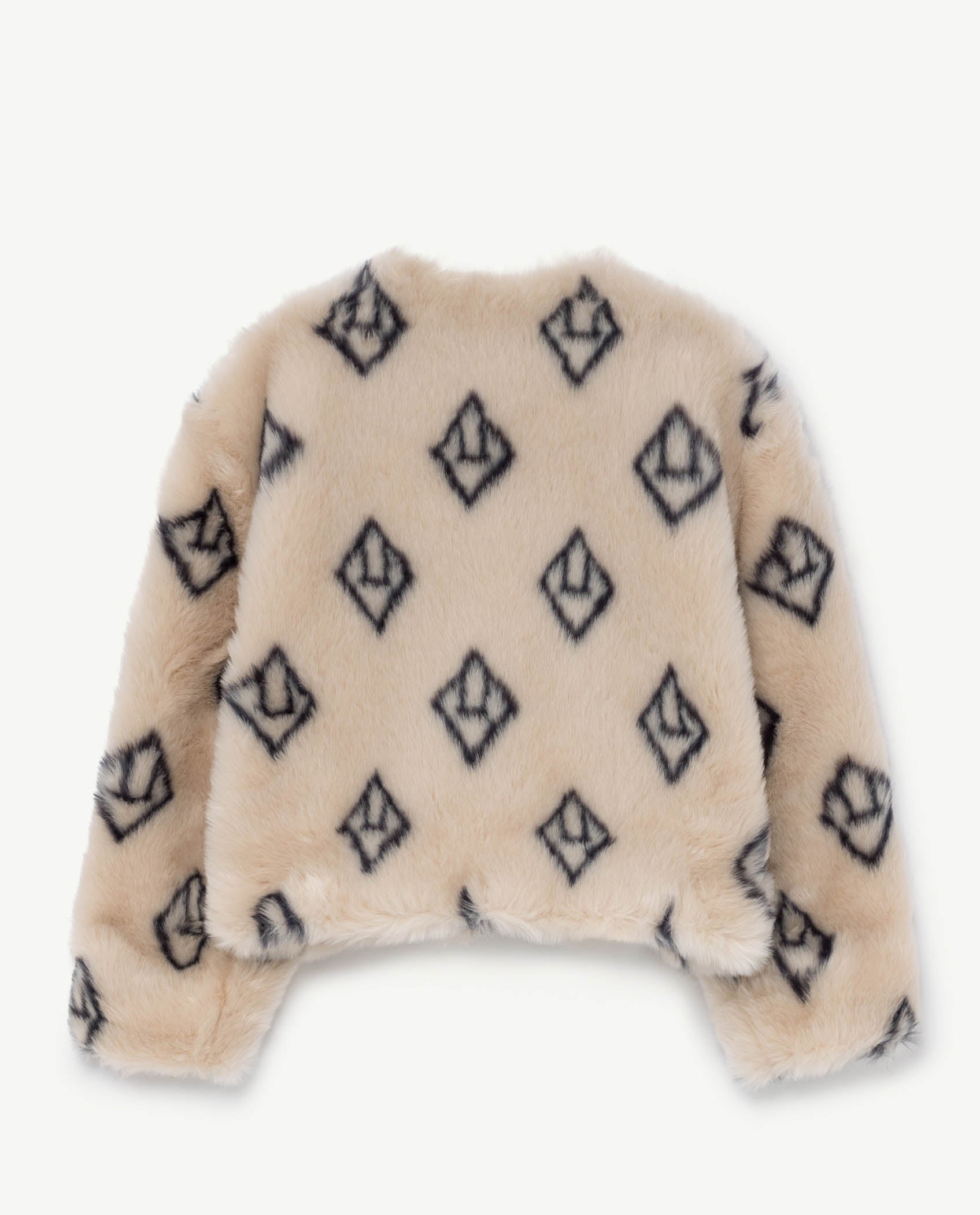 Girls Beige Square Jacket