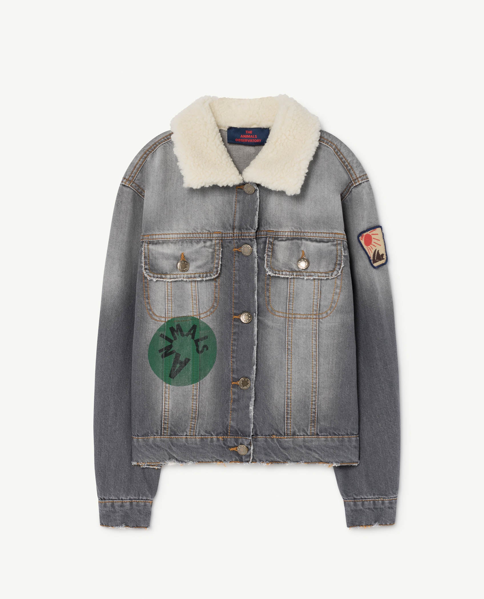 Boys & Girls Grey Cotton Jacket