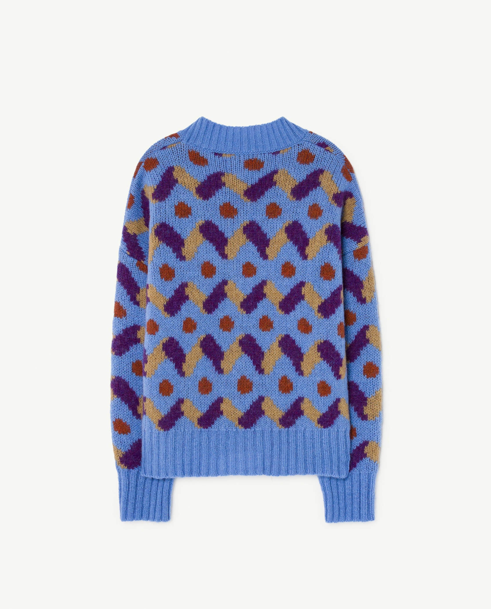 Girls Blue Button Wool Cardigan