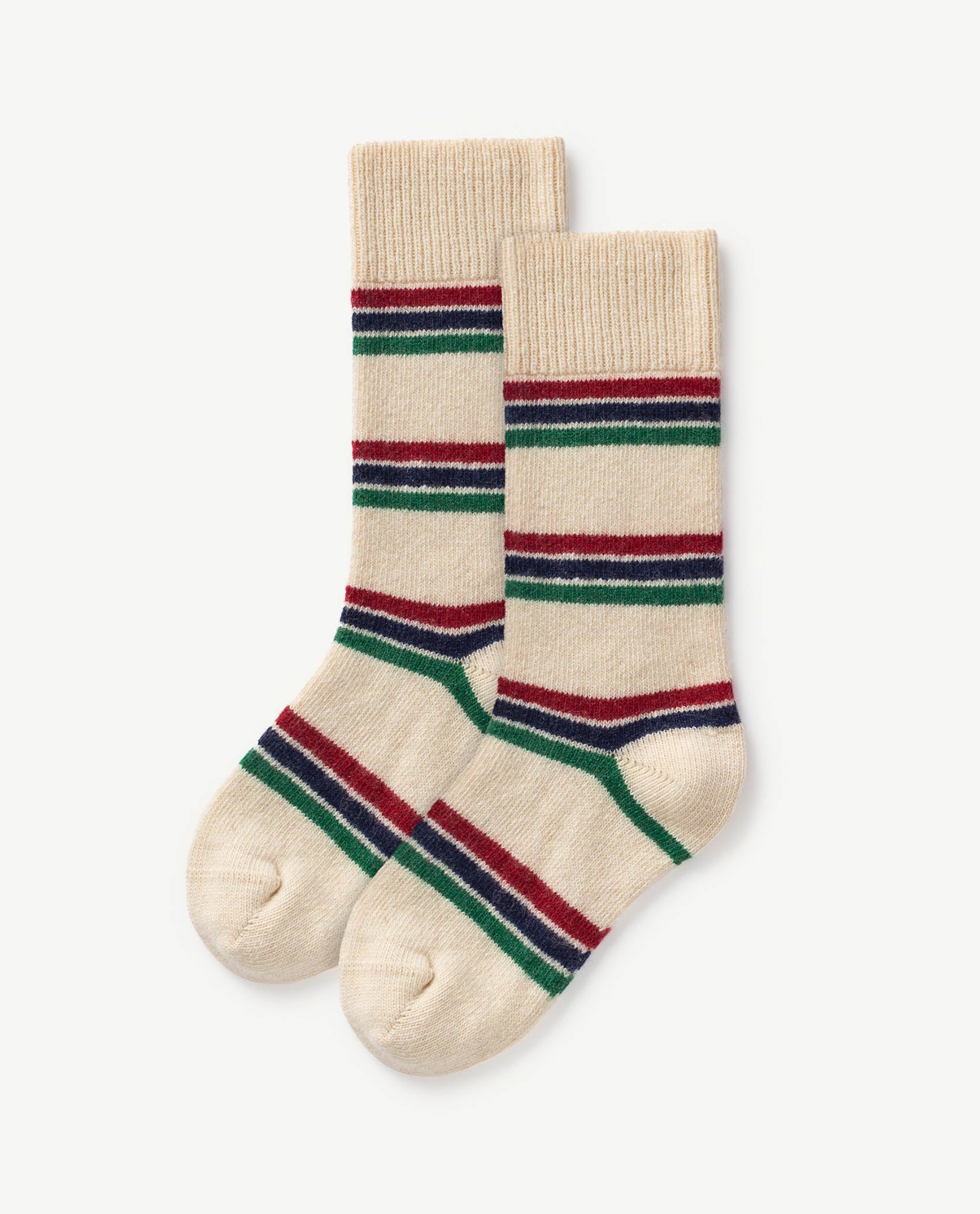 Boys & Girls Beige Striped Socks