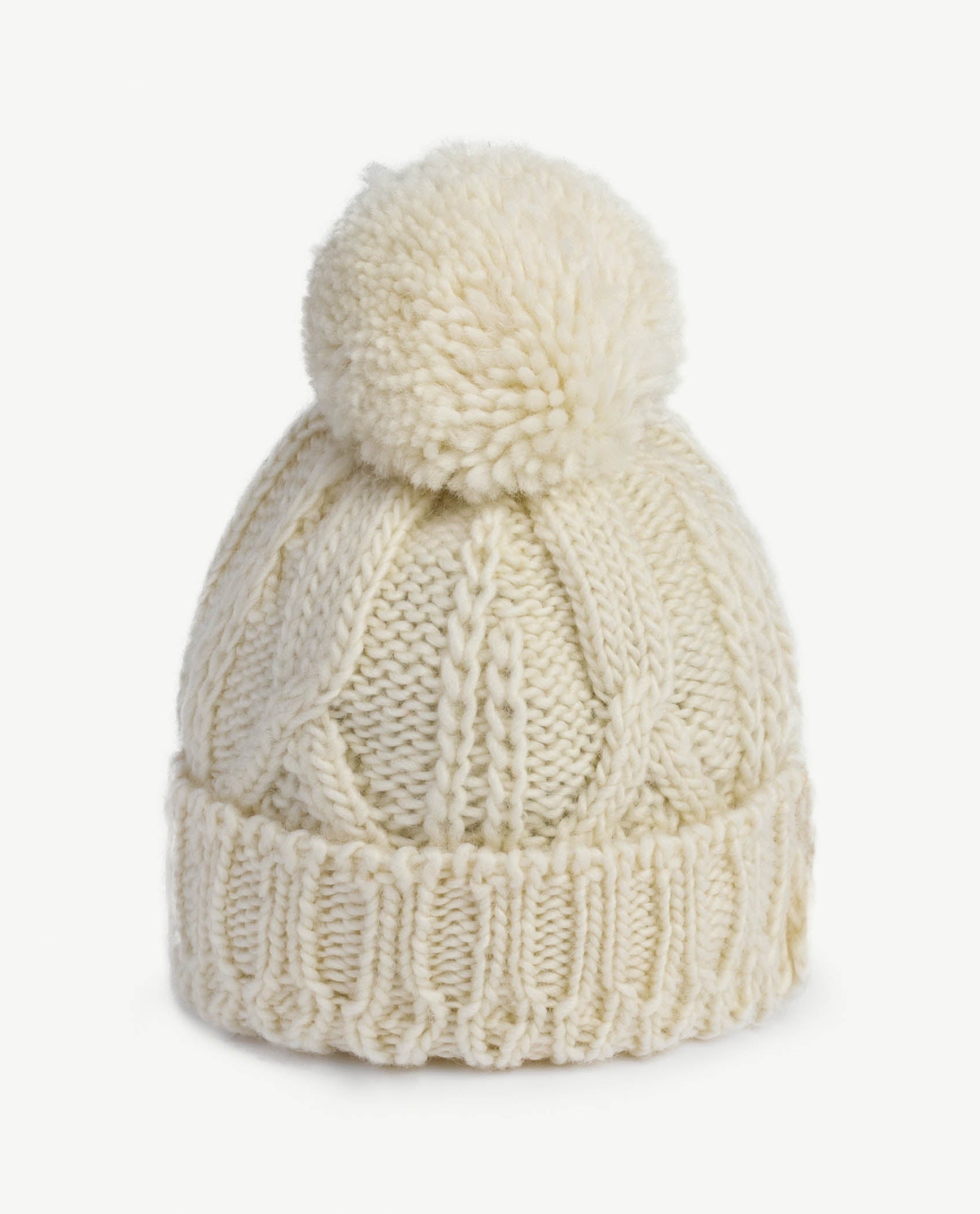 Boys & Girls White Wool Hat