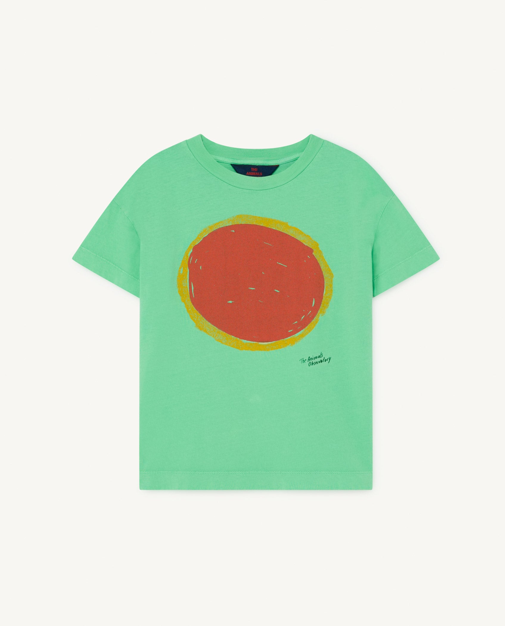 Boys & Girls Green Sun Cotton T-shirt