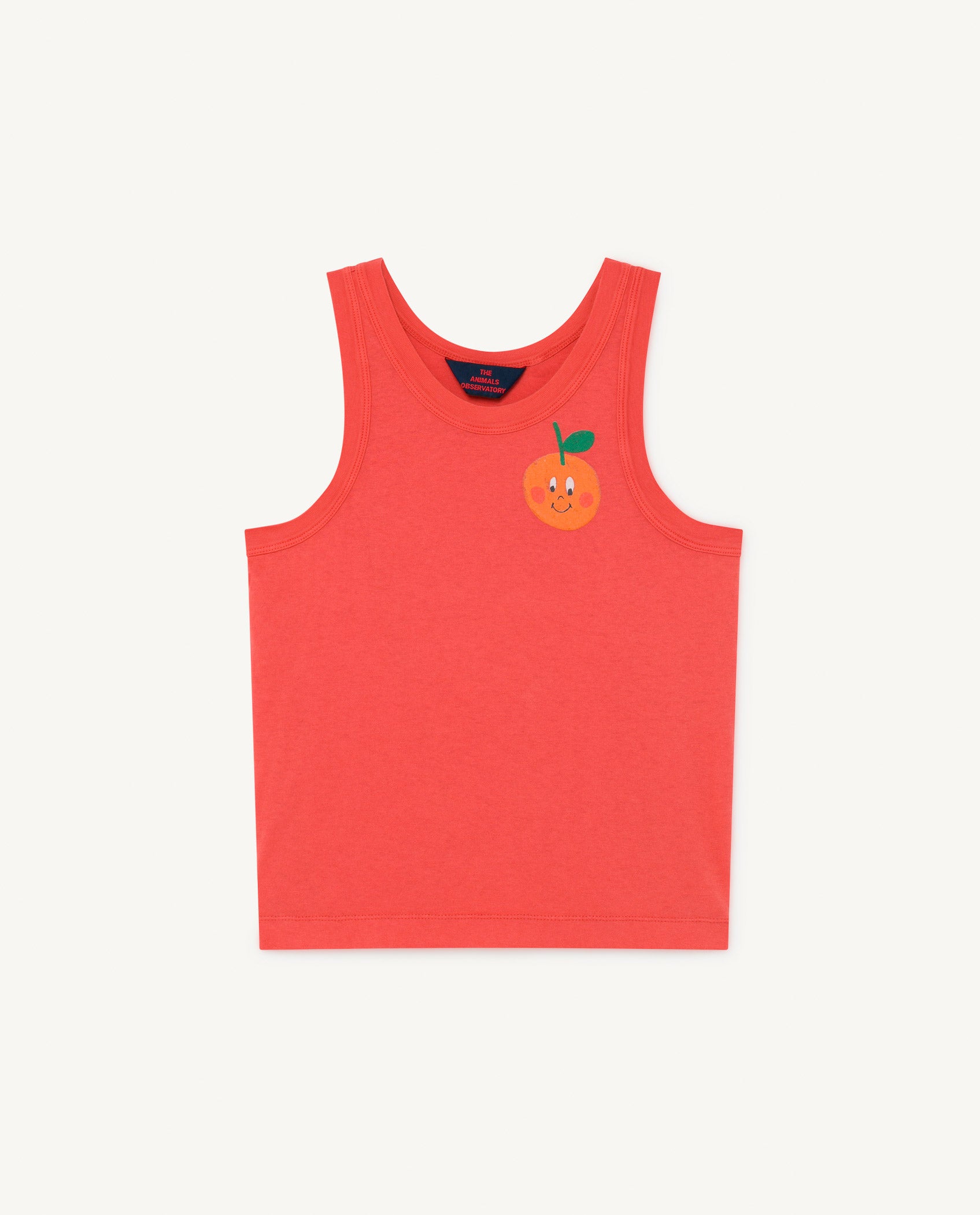 Boys & Girls Red Cotton Tank Top