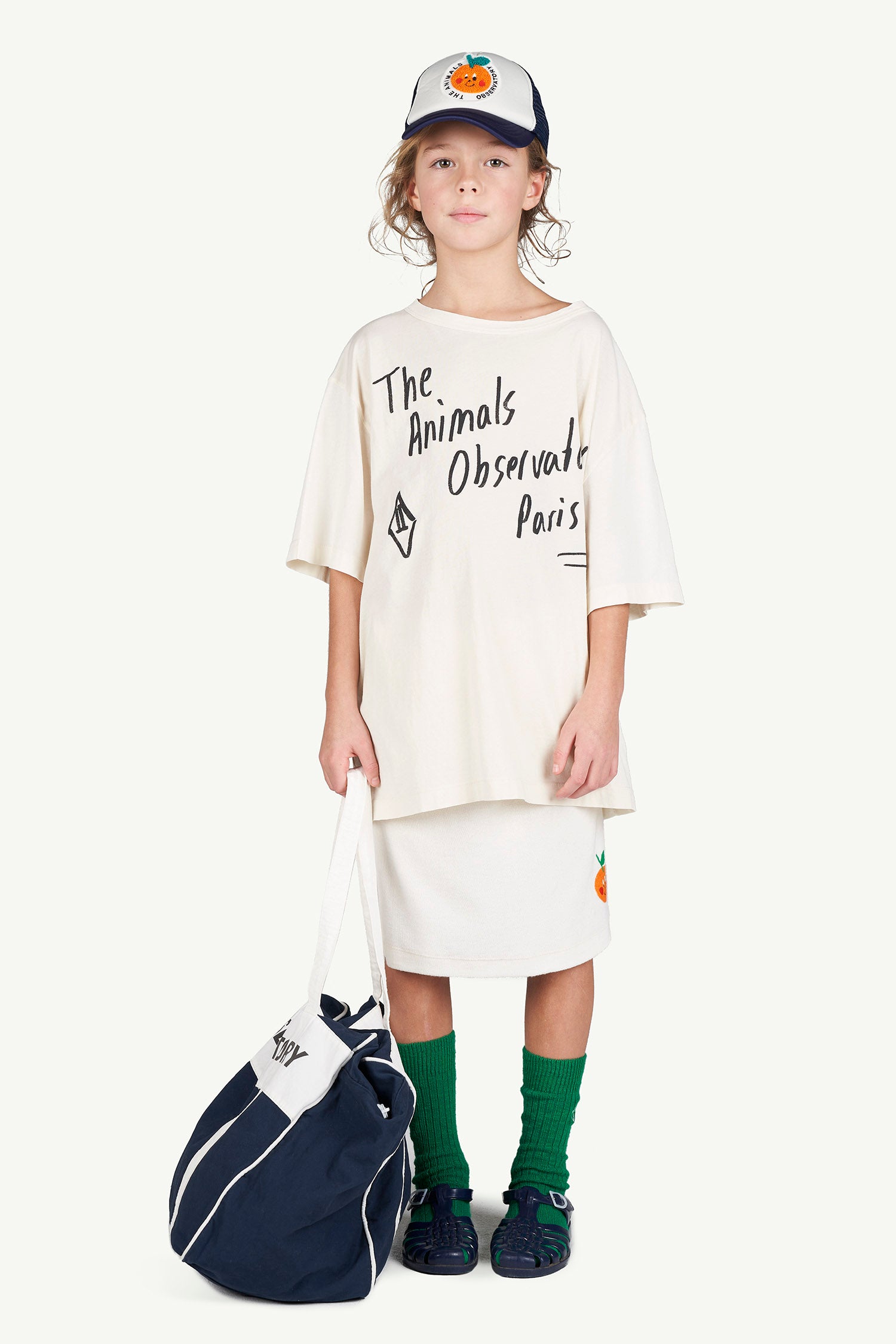 Boys & Girls White Logo Cotton T-shirt