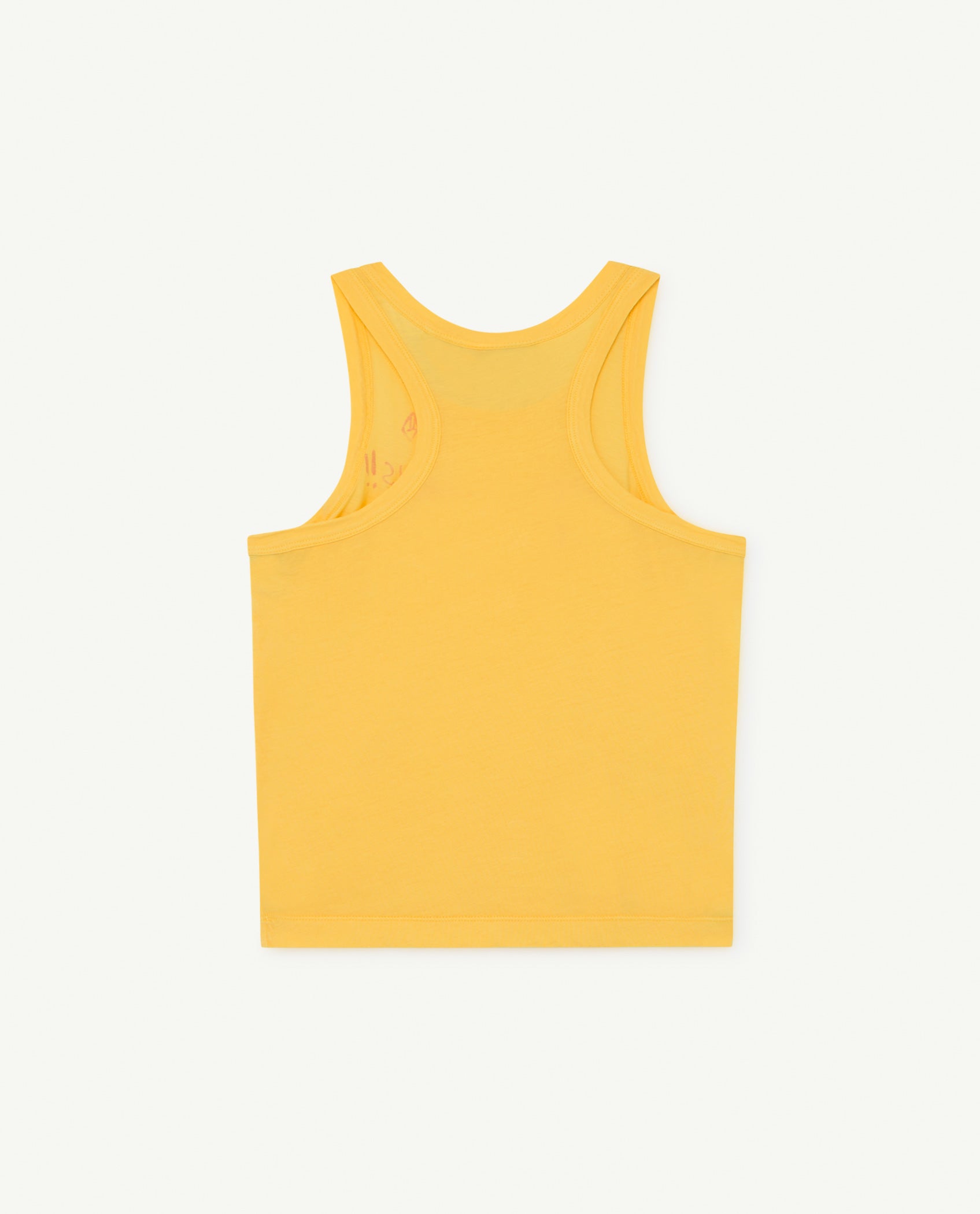 Boys & Girls Yellow Logo Cotton Tank Top