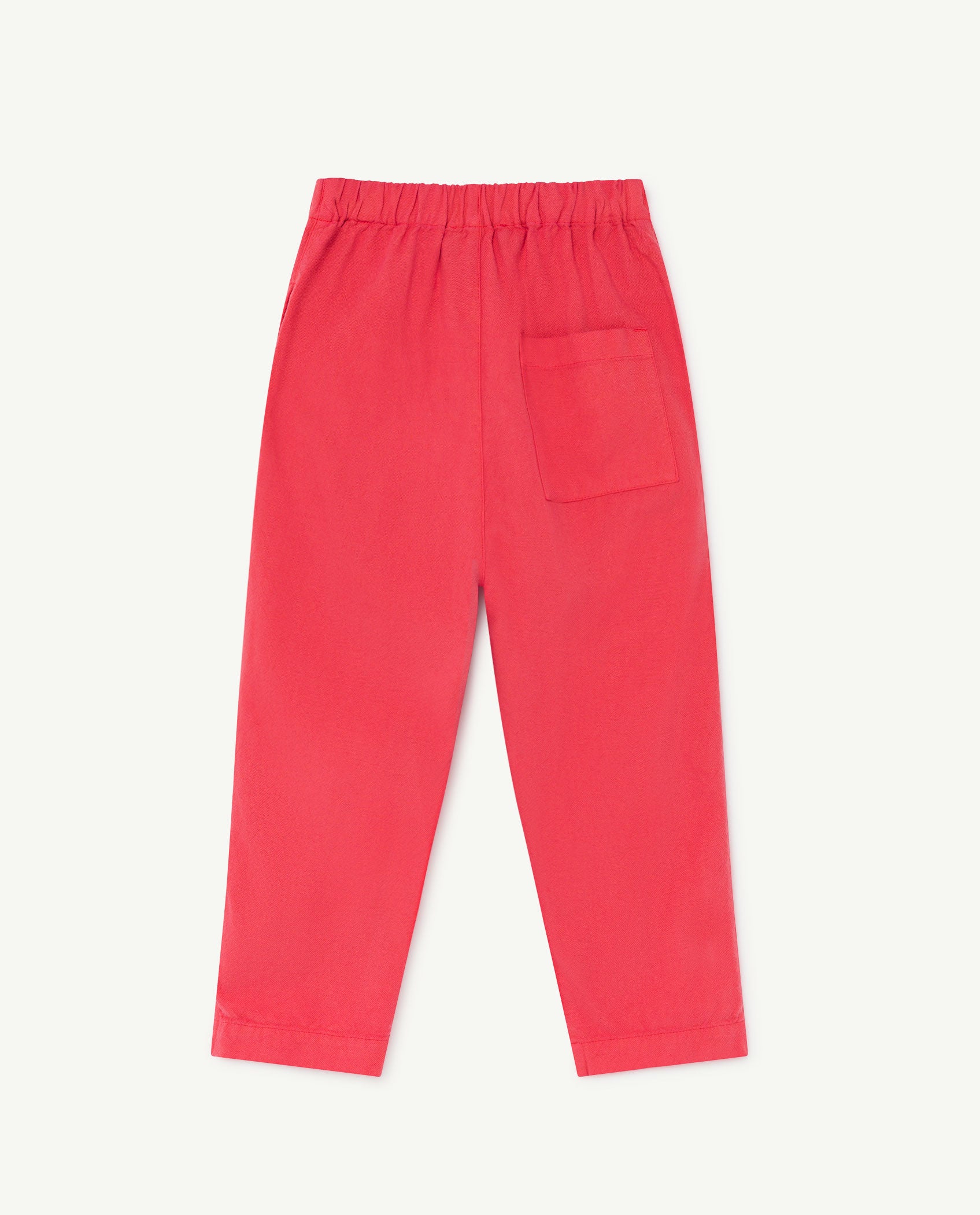 Boys & Girls Red Cotton Trousers