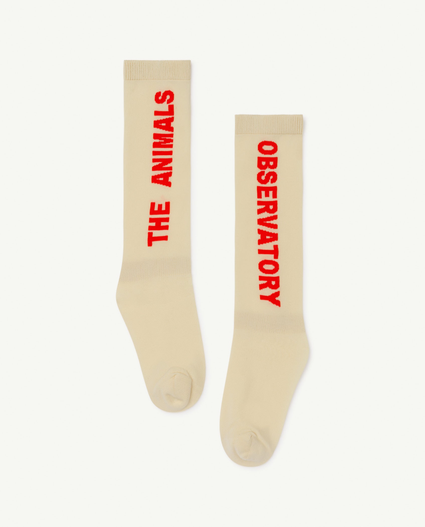 Girls Beige Logo Socks