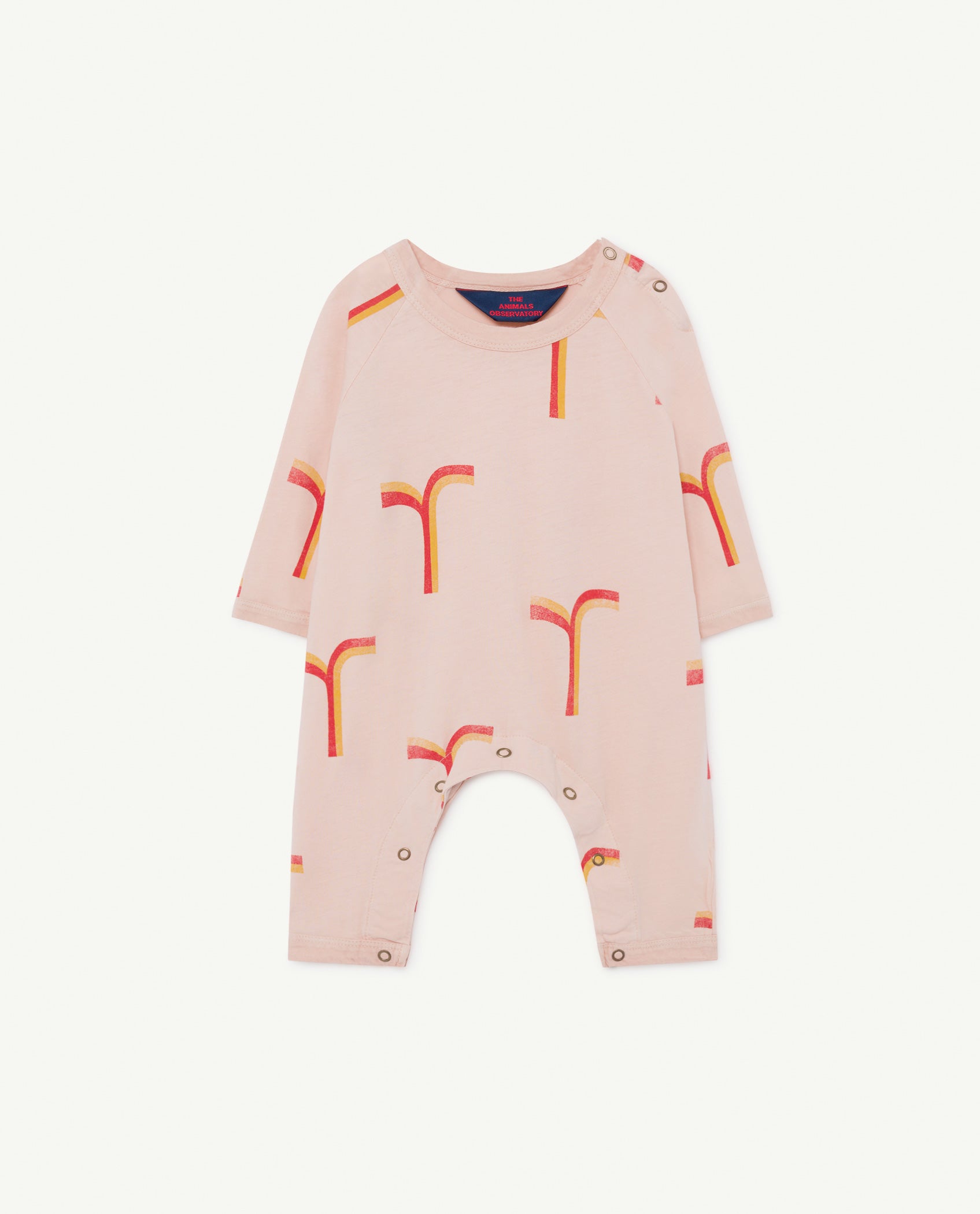 Baby Girls Pink Cotton Babysuit