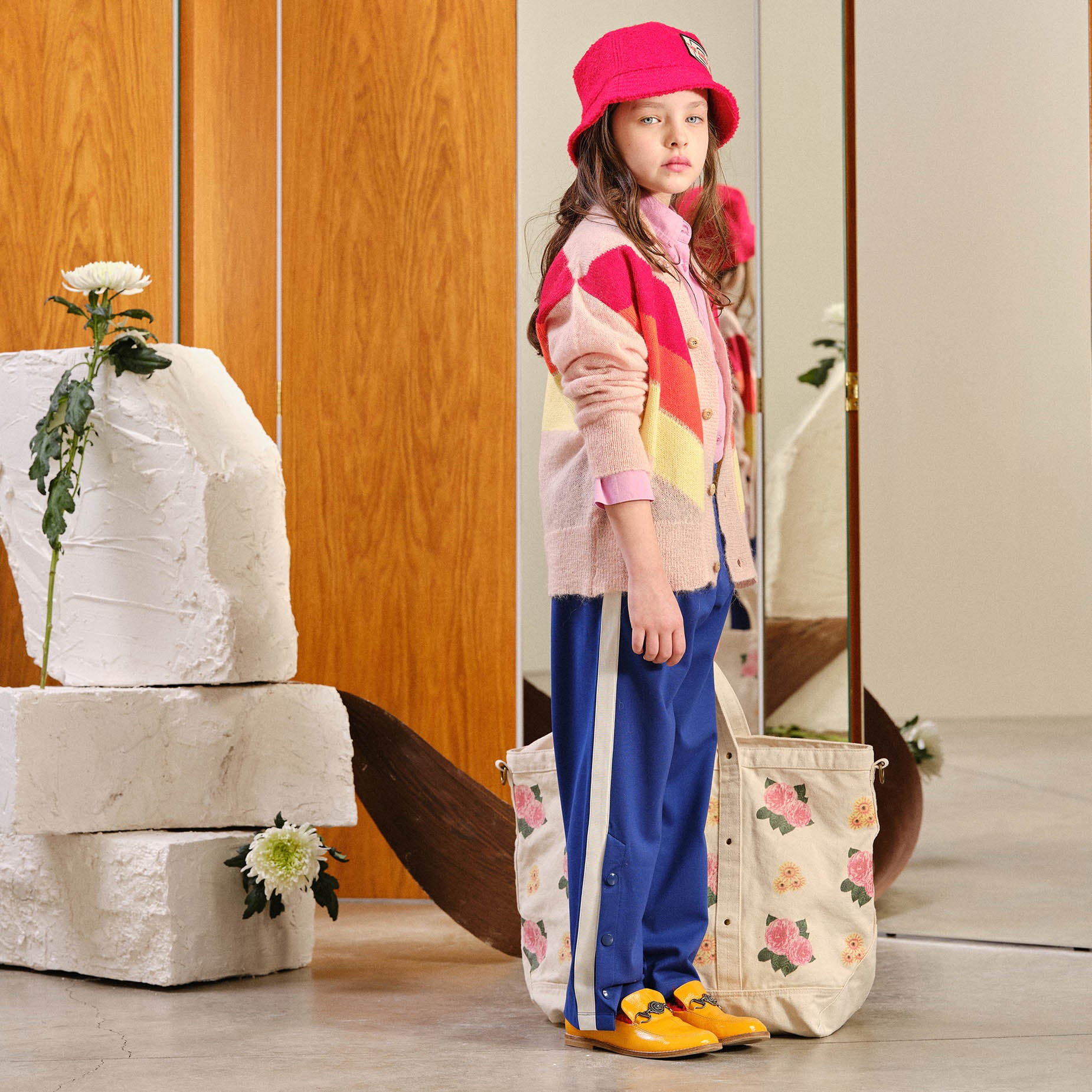 Boys & Girls Blue Logo Trousers