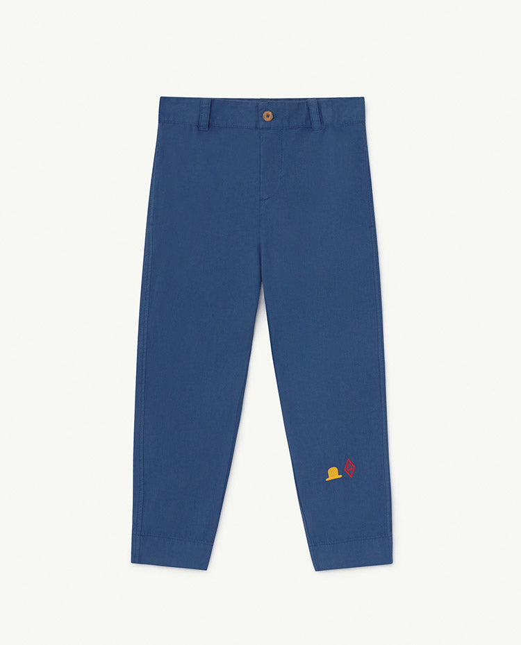 Boys & Girls Blue Hat Cotton Trousers