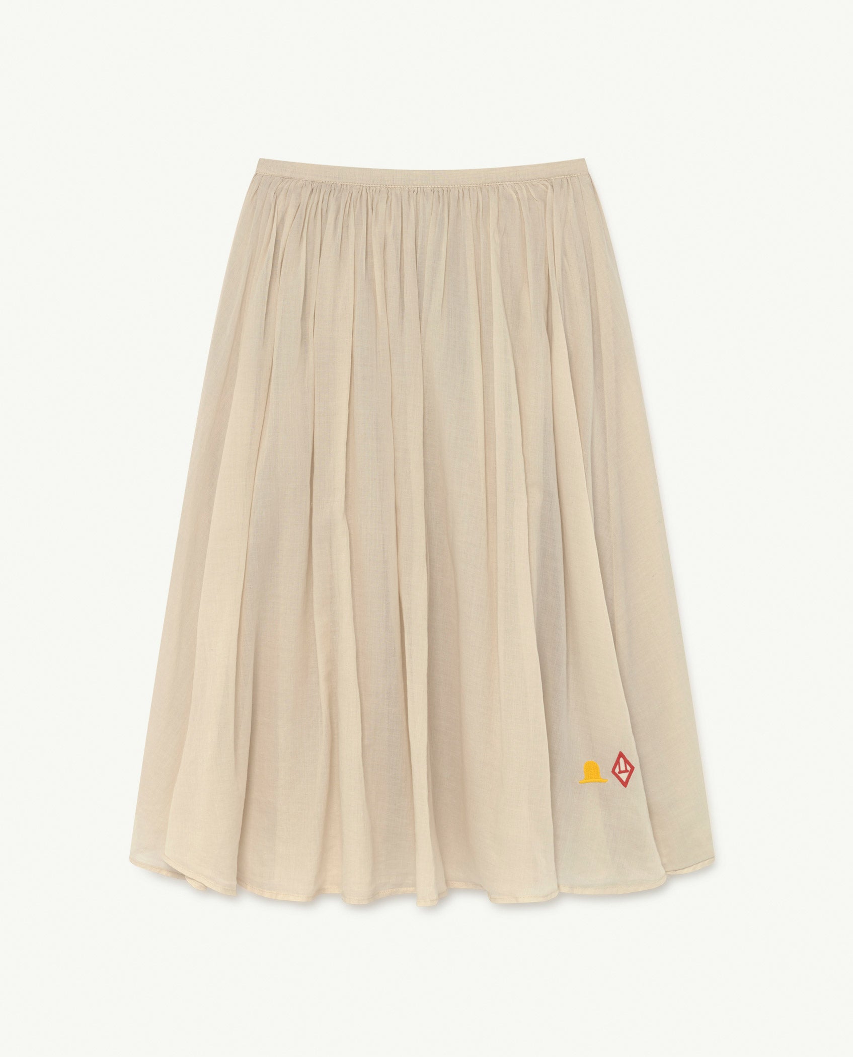 Girls Pink Logo Cotton Skirt