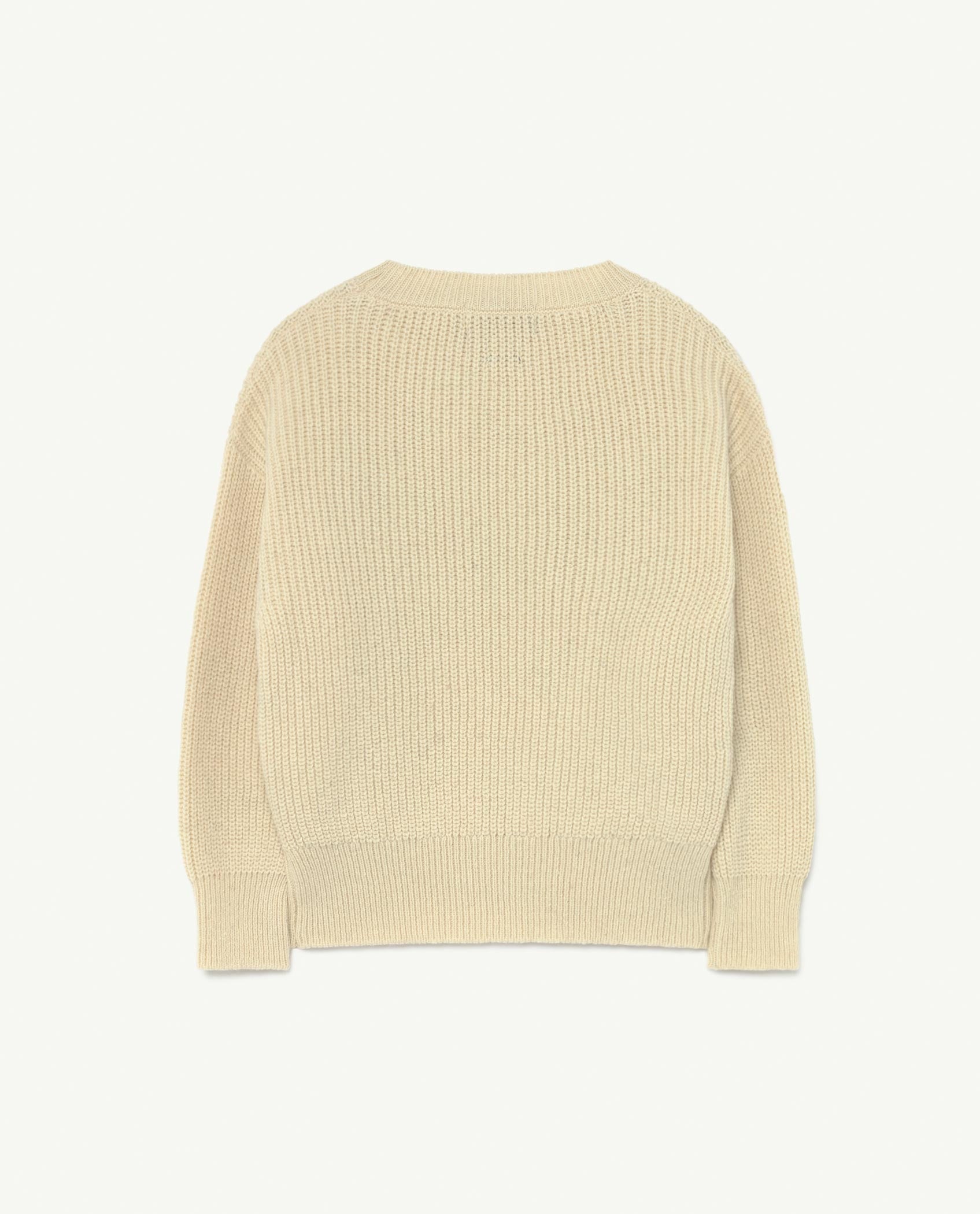 Boys & Girls White Logo Sweater