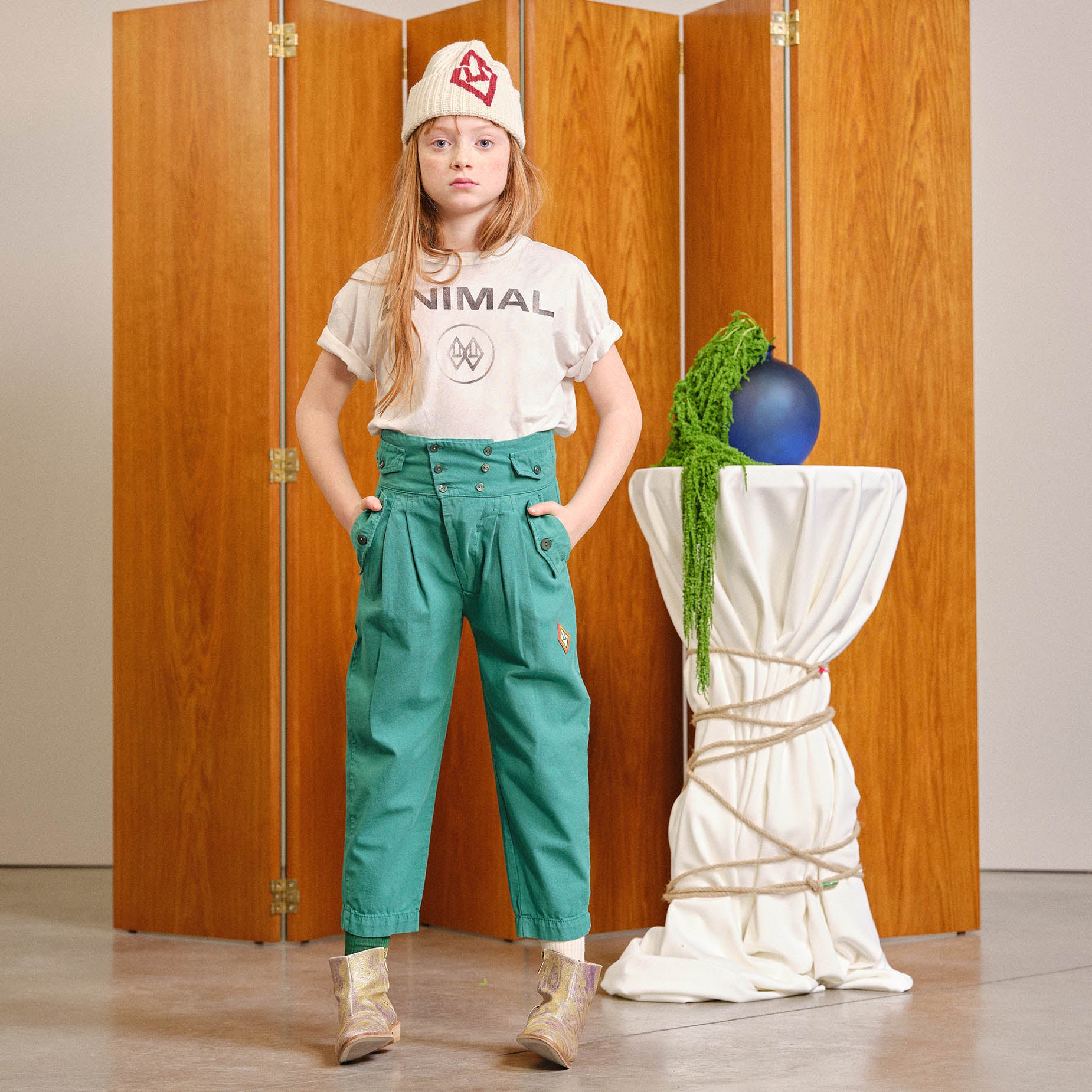 Boys & Girls White Logo Hat