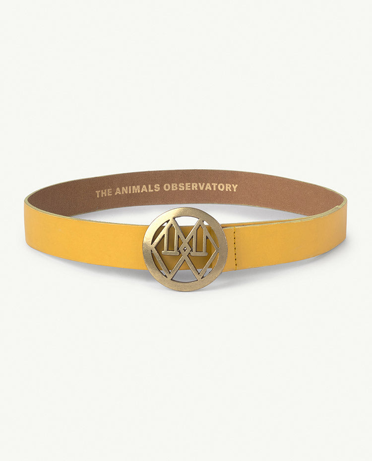 Boys & Girls Yellow Leather Belt