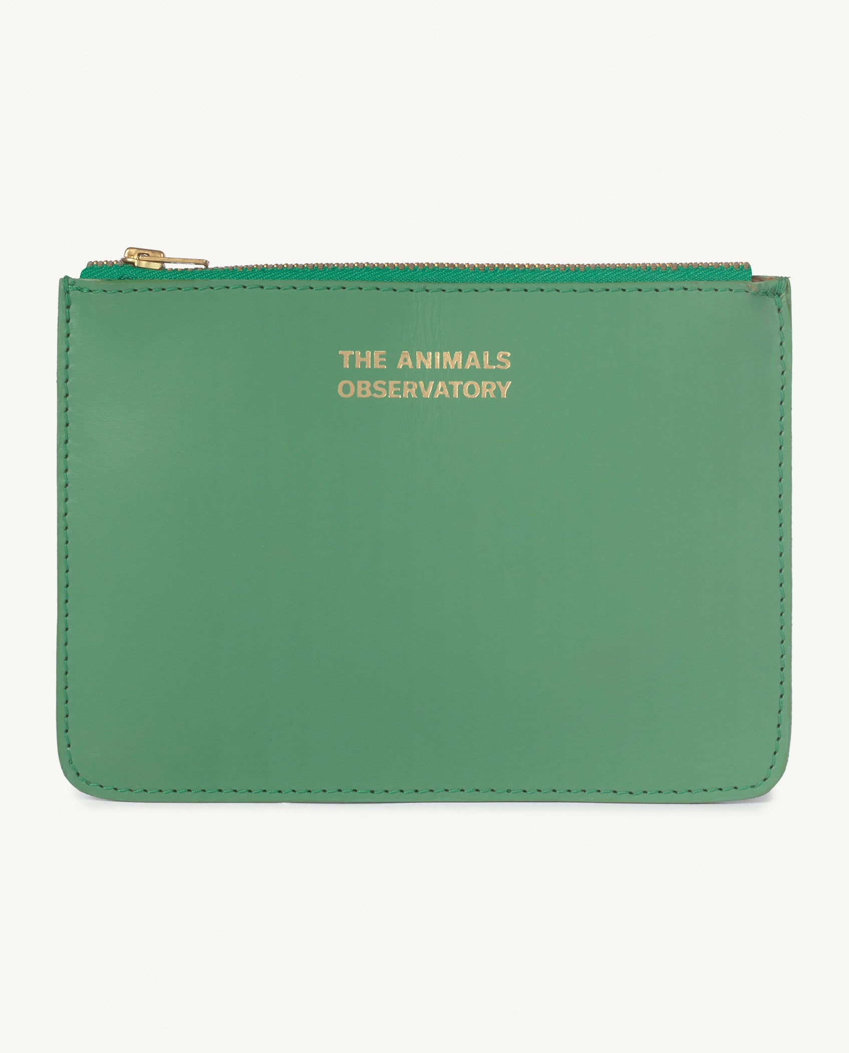 Boys & Girls Green Logo Leather Purse