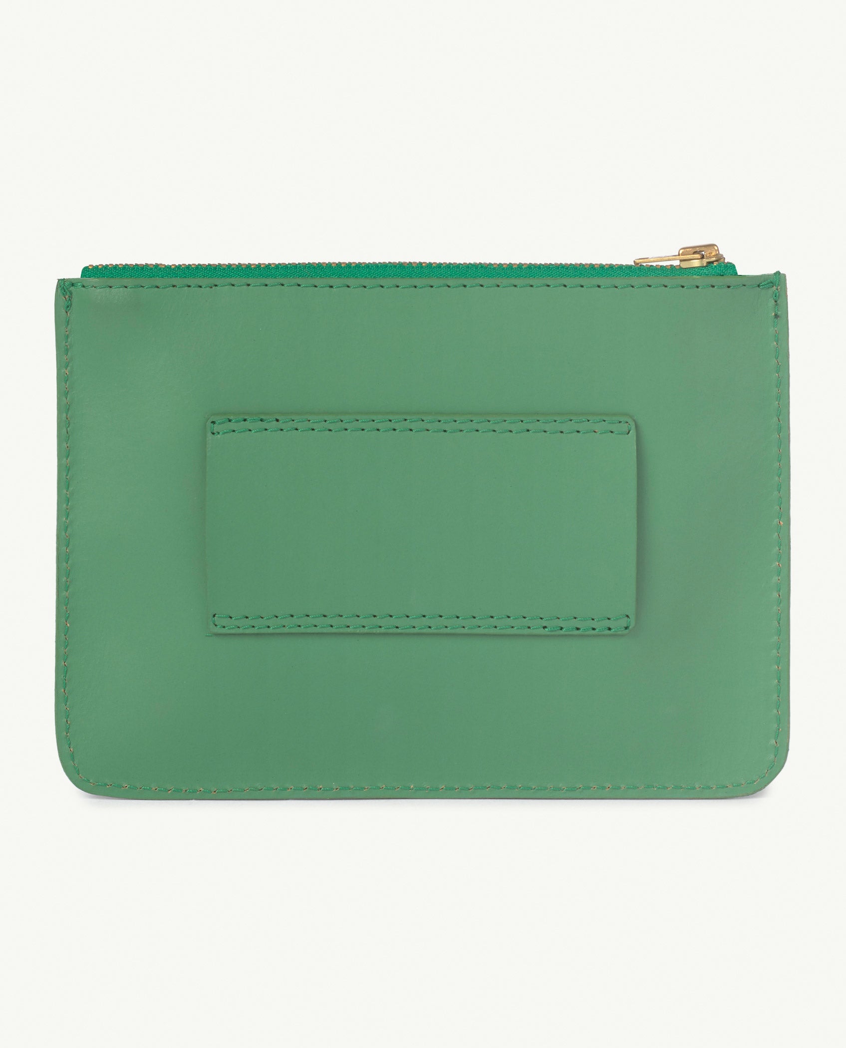 Boys & Girls Green Logo Leather Purse