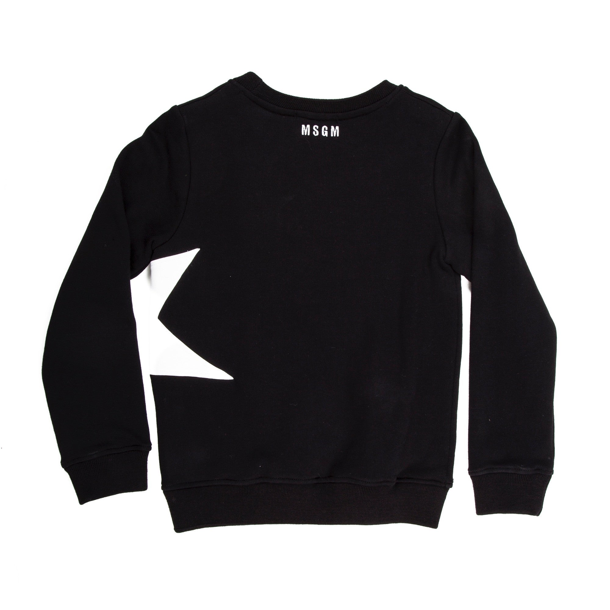 Boys Black Cotton Sweatshirt With White Star Trims - CÉMAROSE | Children's Fashion Store - 2