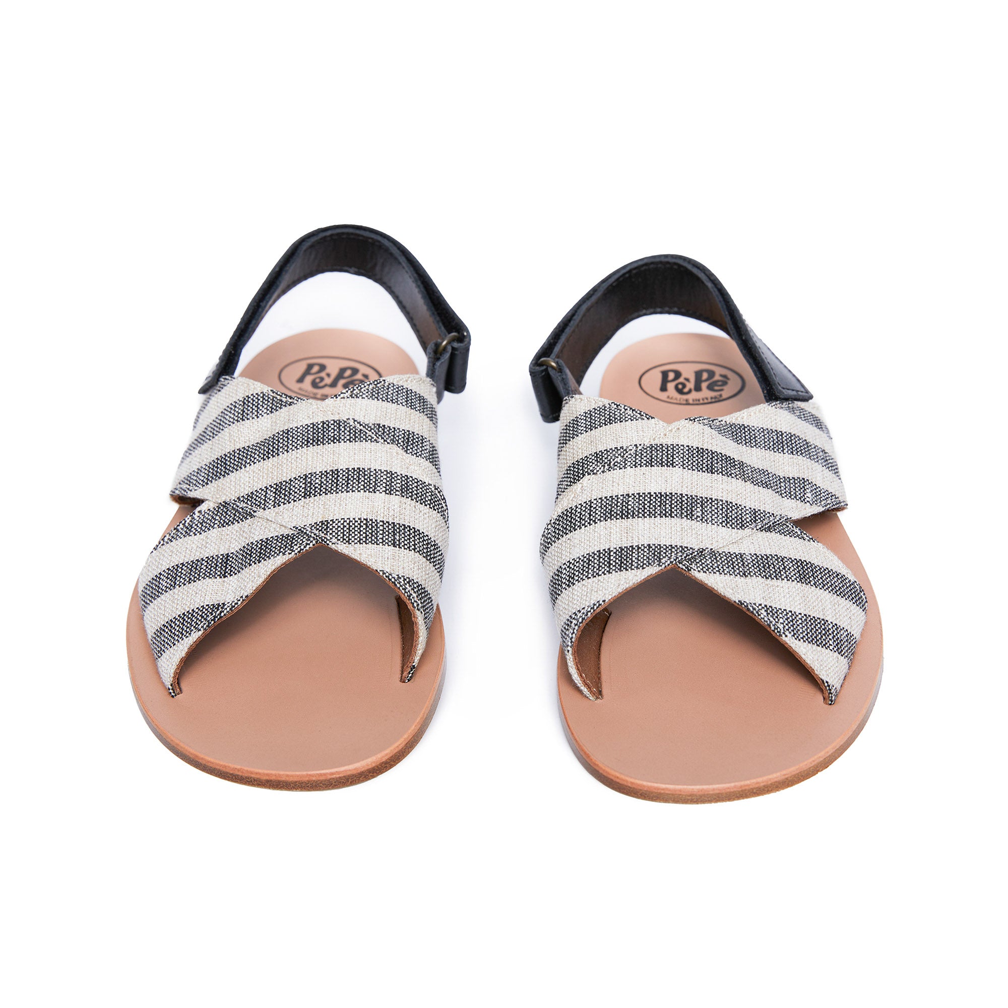 Boys & Girls Black Stripes Sandals