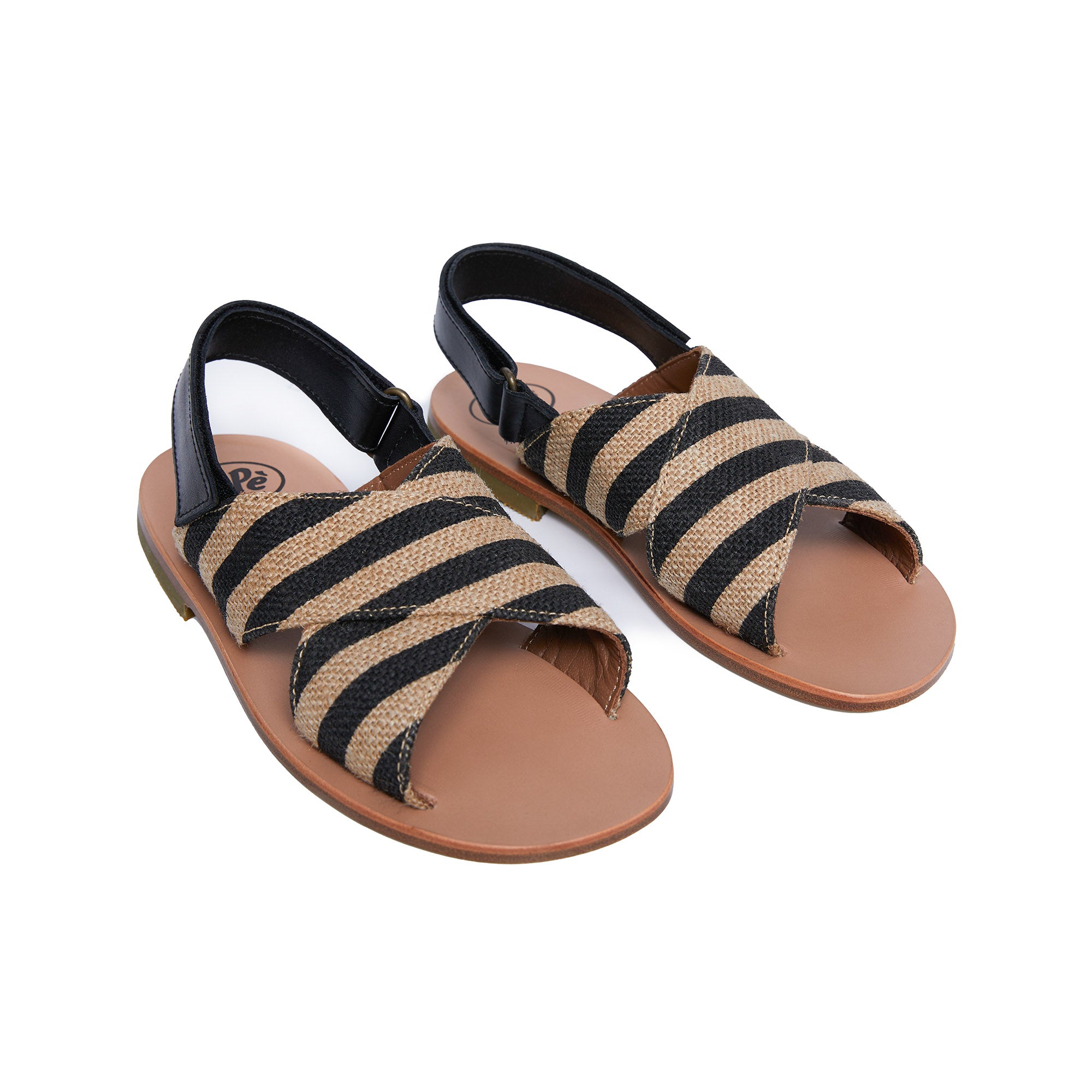 Boys & Girls Beige Stripes Sandals