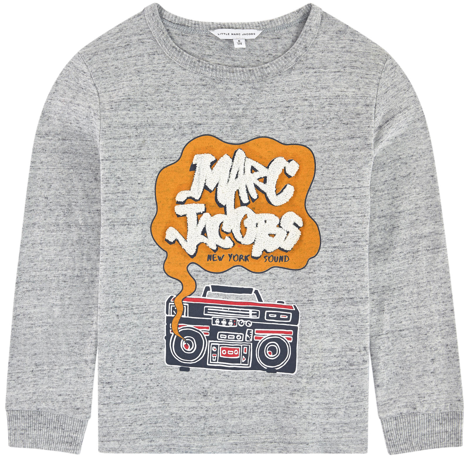 Boys Grey Chine Cotton T-shirt