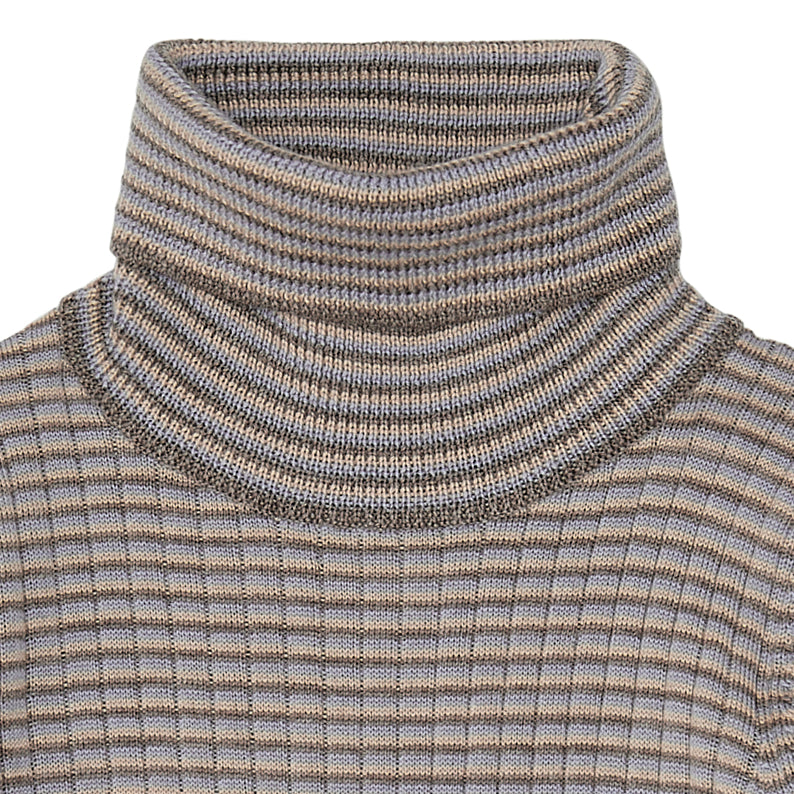Boys & Girls Beige Stripes Wool Top