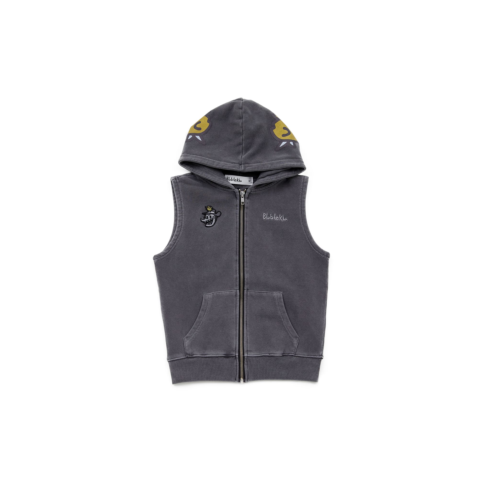 Boys & Girls Black Hooded Gilet