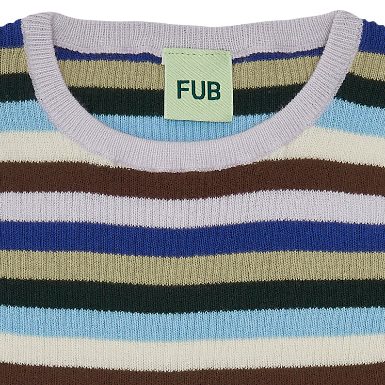 Boys & Girls Multicolor Stripes Cotton T-Shirt