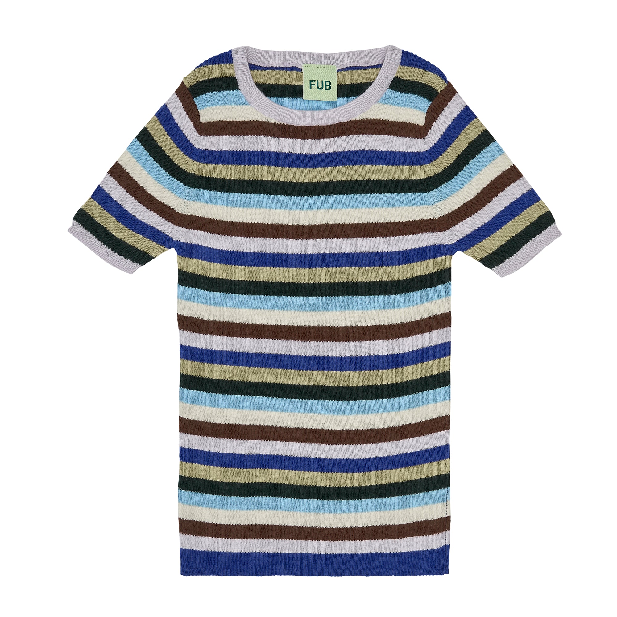 Boys & Girls Multicolor Stripes Cotton T-Shirt