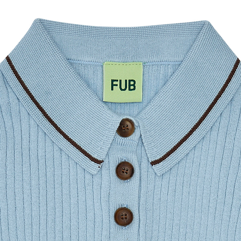 Boys & Girls Light Blue Cotton Polo Shirt