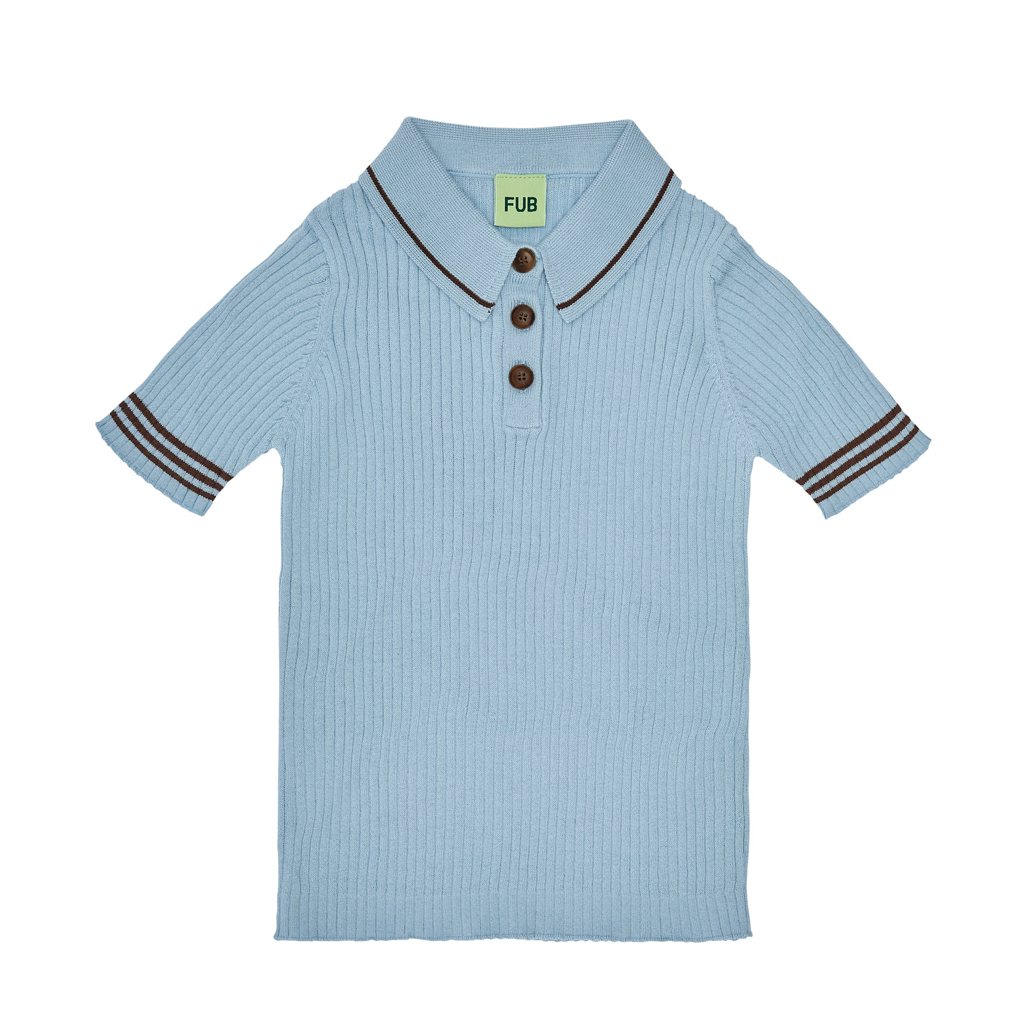 Boys & Girls Light Blue Cotton Polo Shirt