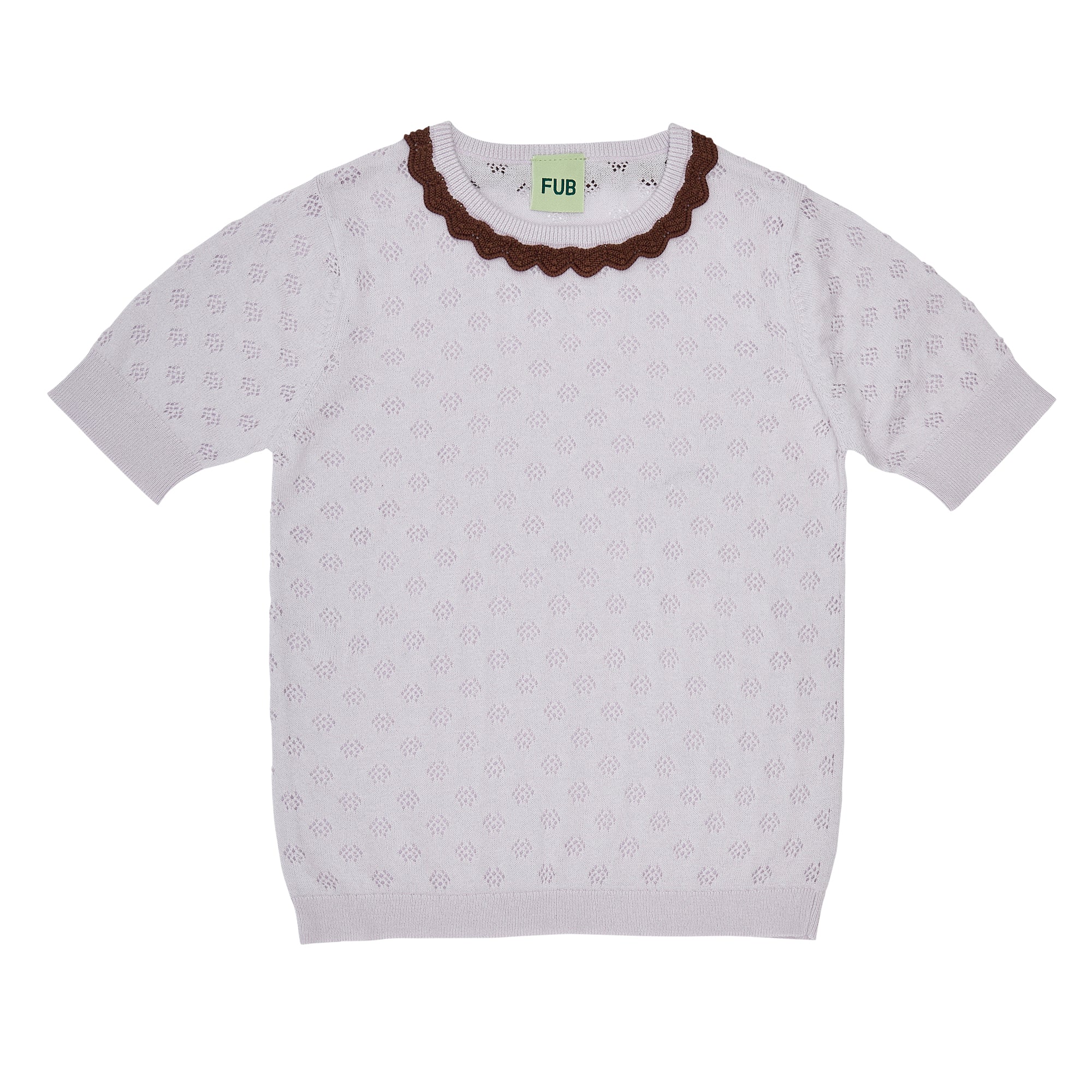 Girls Light Purple Cotton T-Shirt