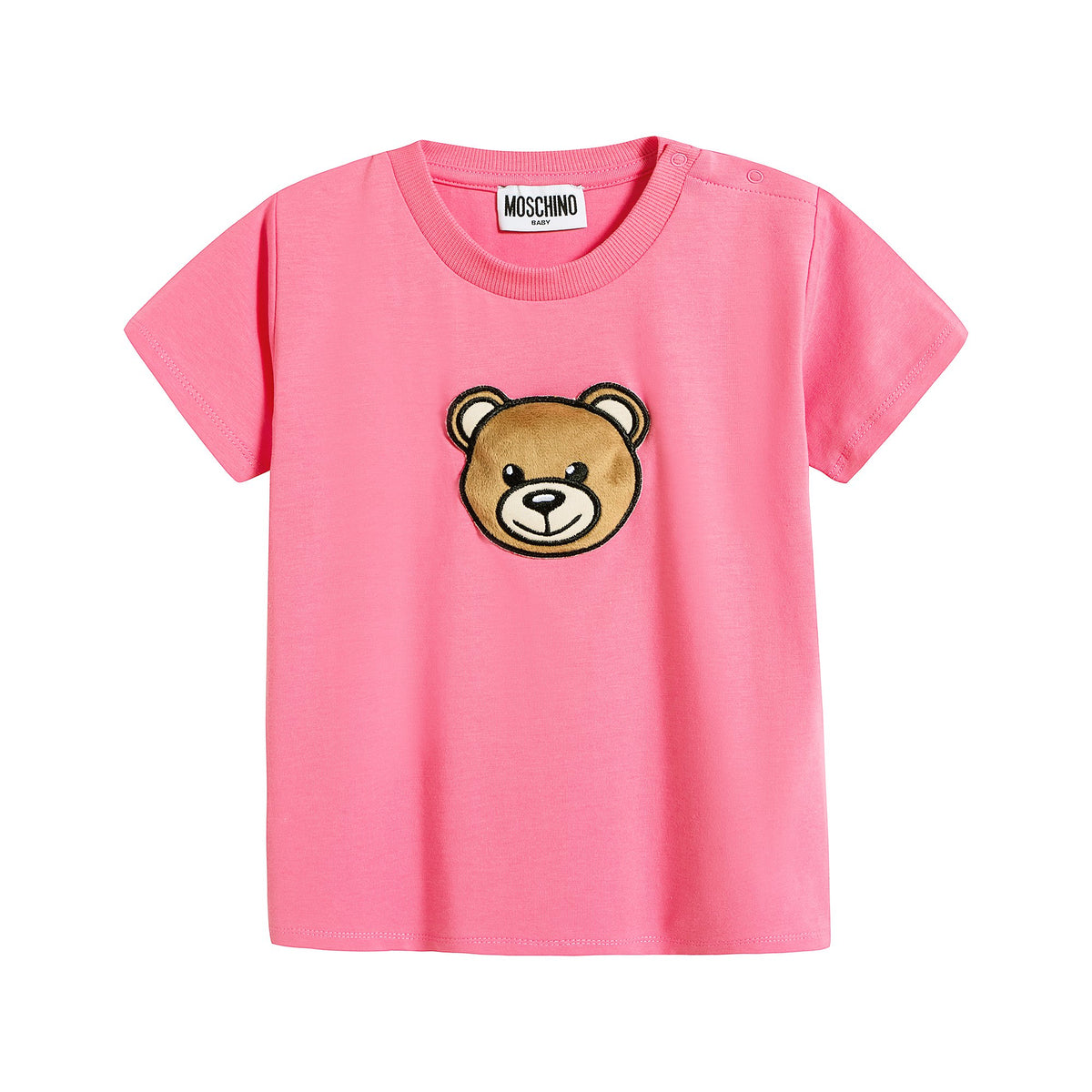 T-shirt en coton rose pour bébés garçons et filles