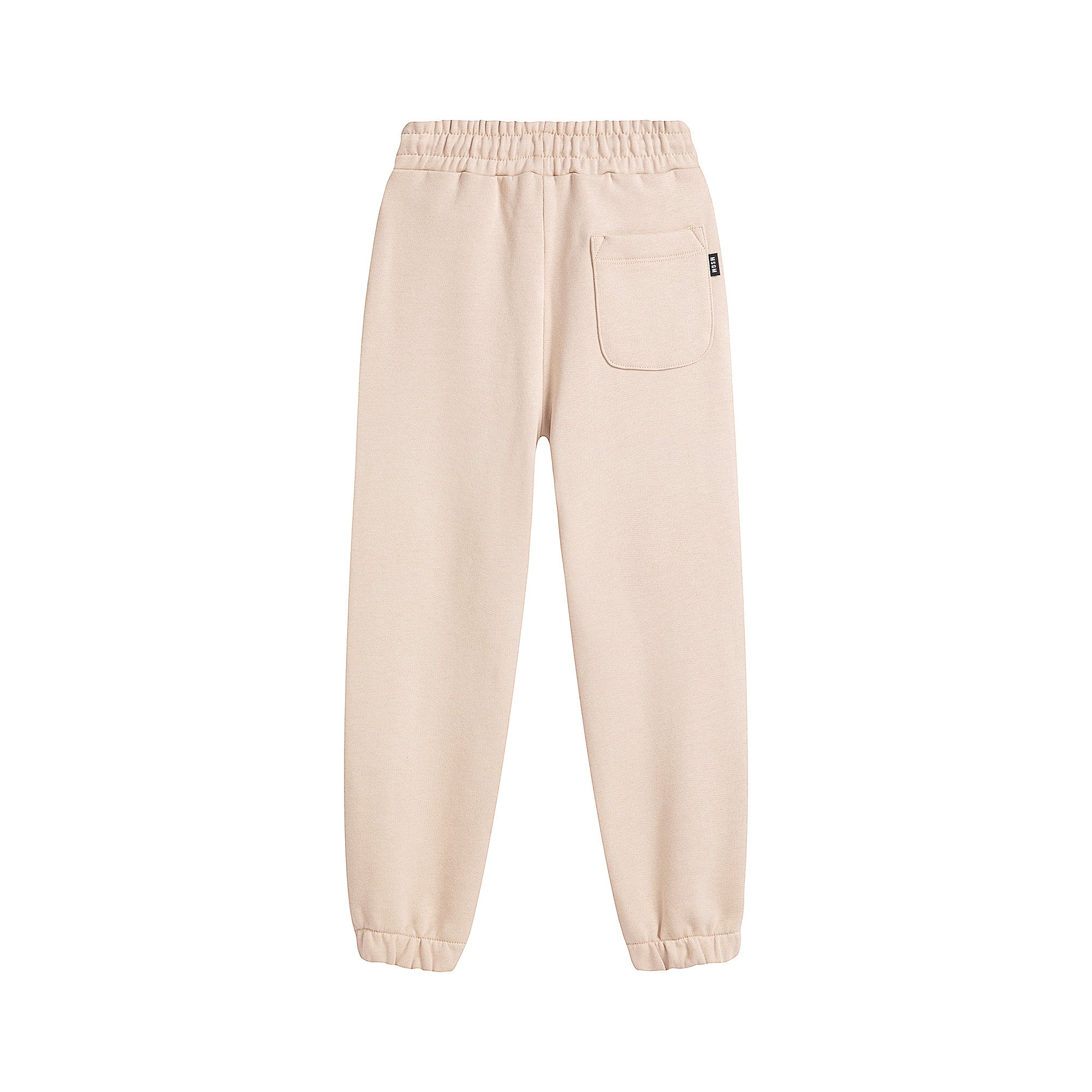 Boys & Girls Beige Logo Cotton Trousers