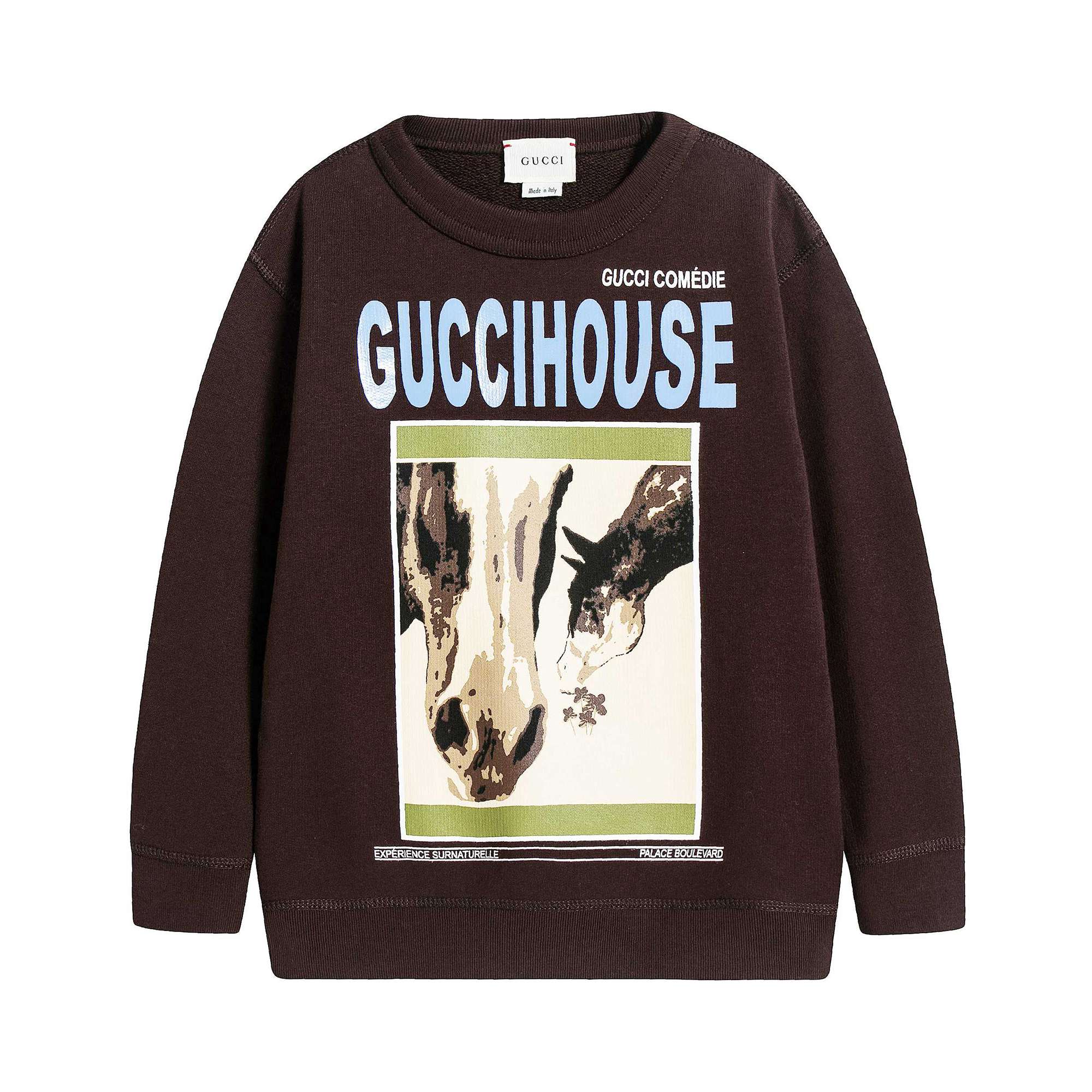 Boys & Girls Dark Chocolate GUCCIHOUSE Sweatshirt