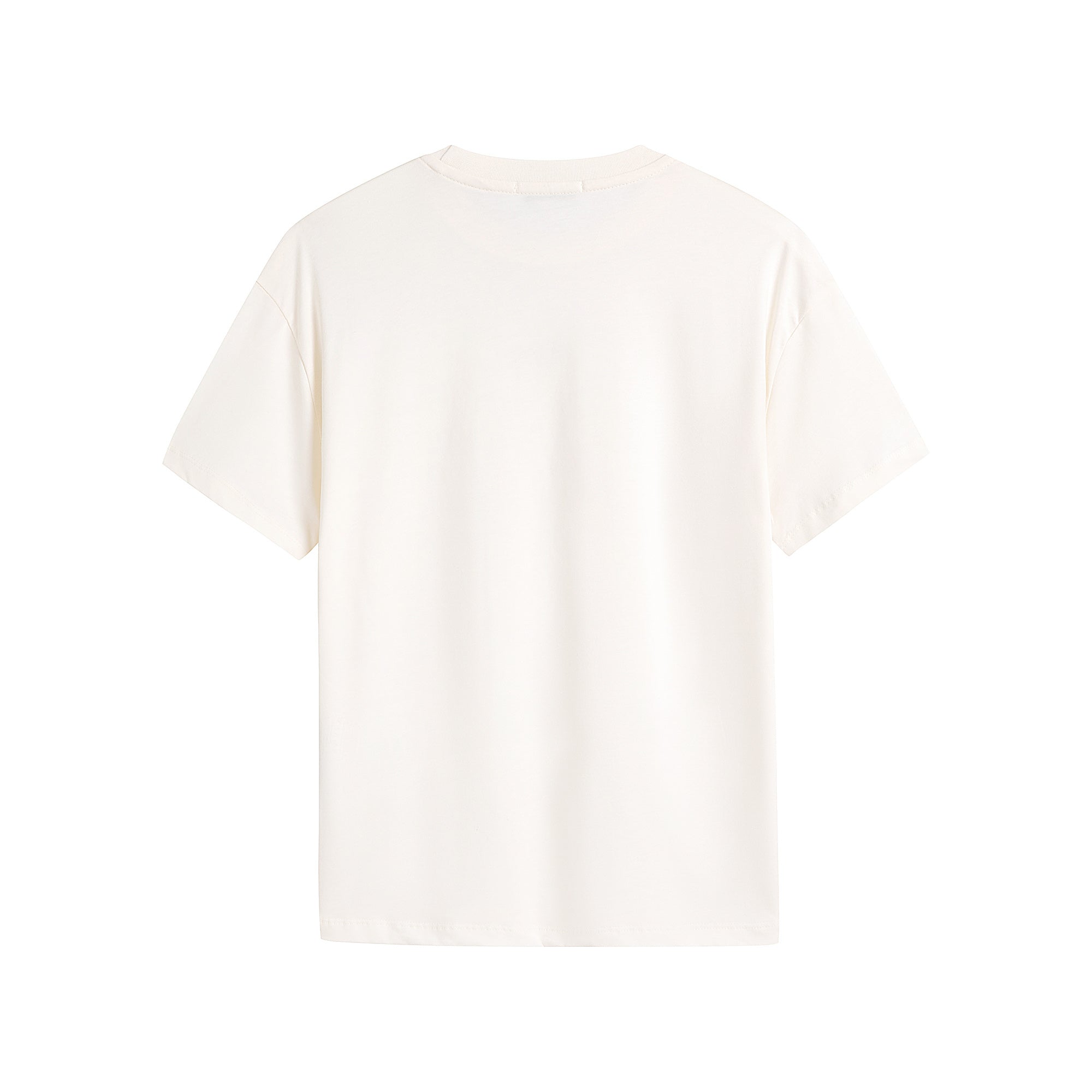 Boys & Girls White Cotton T-Shirt