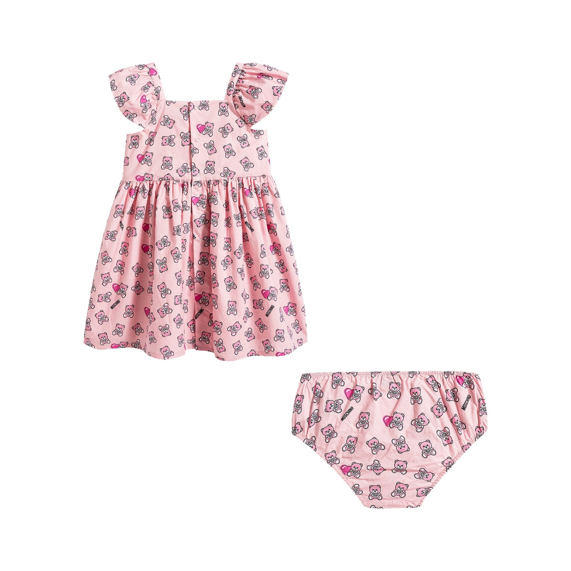 Baby Girls Pink Toy Cotton Dress