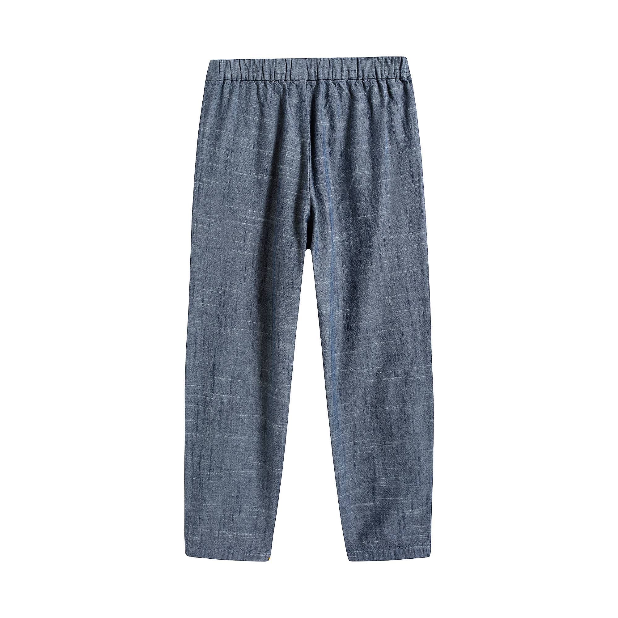 Girls Blue Cotton Trousers
