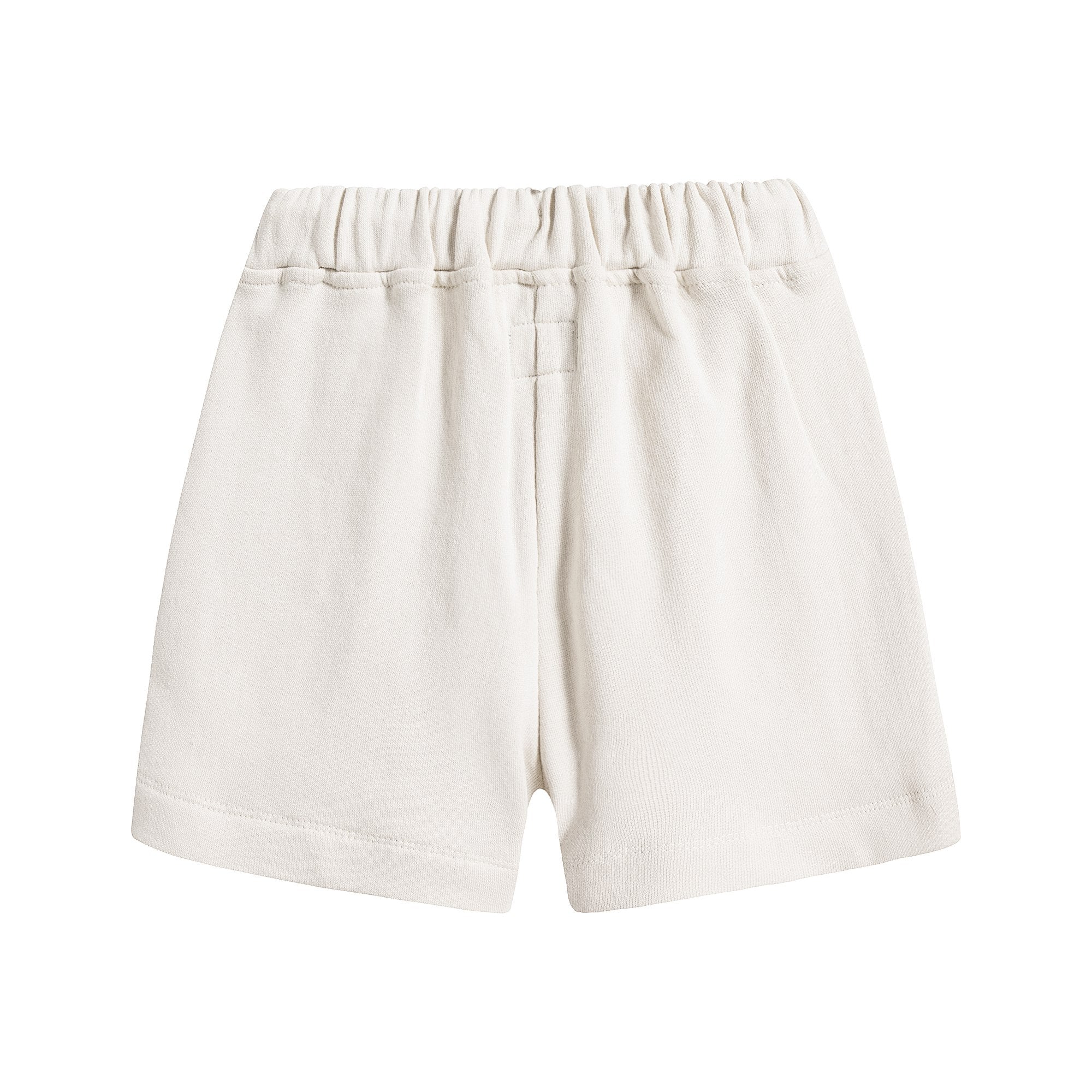 Girls White Cotton Shorts