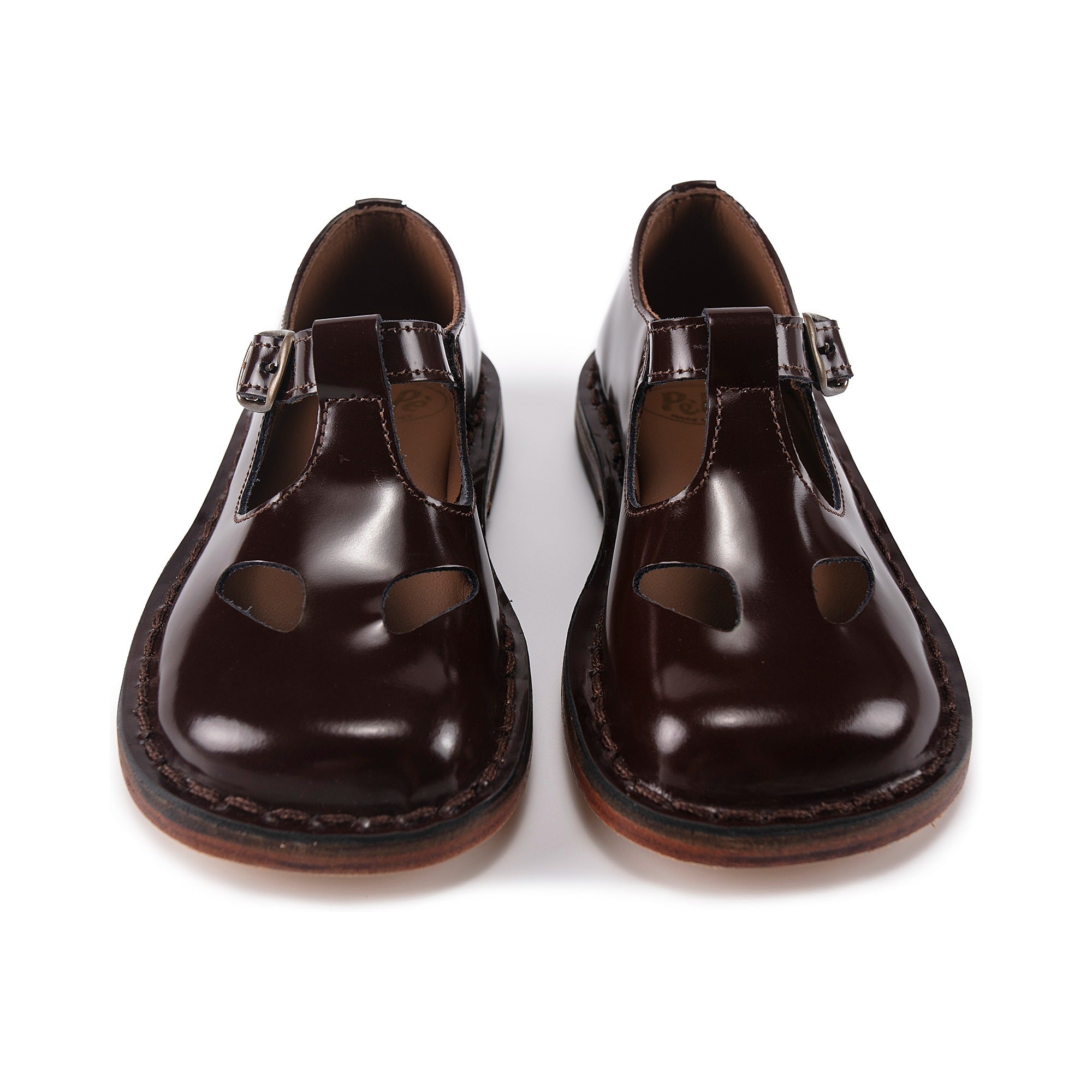 Girls Brown Leather Shoes