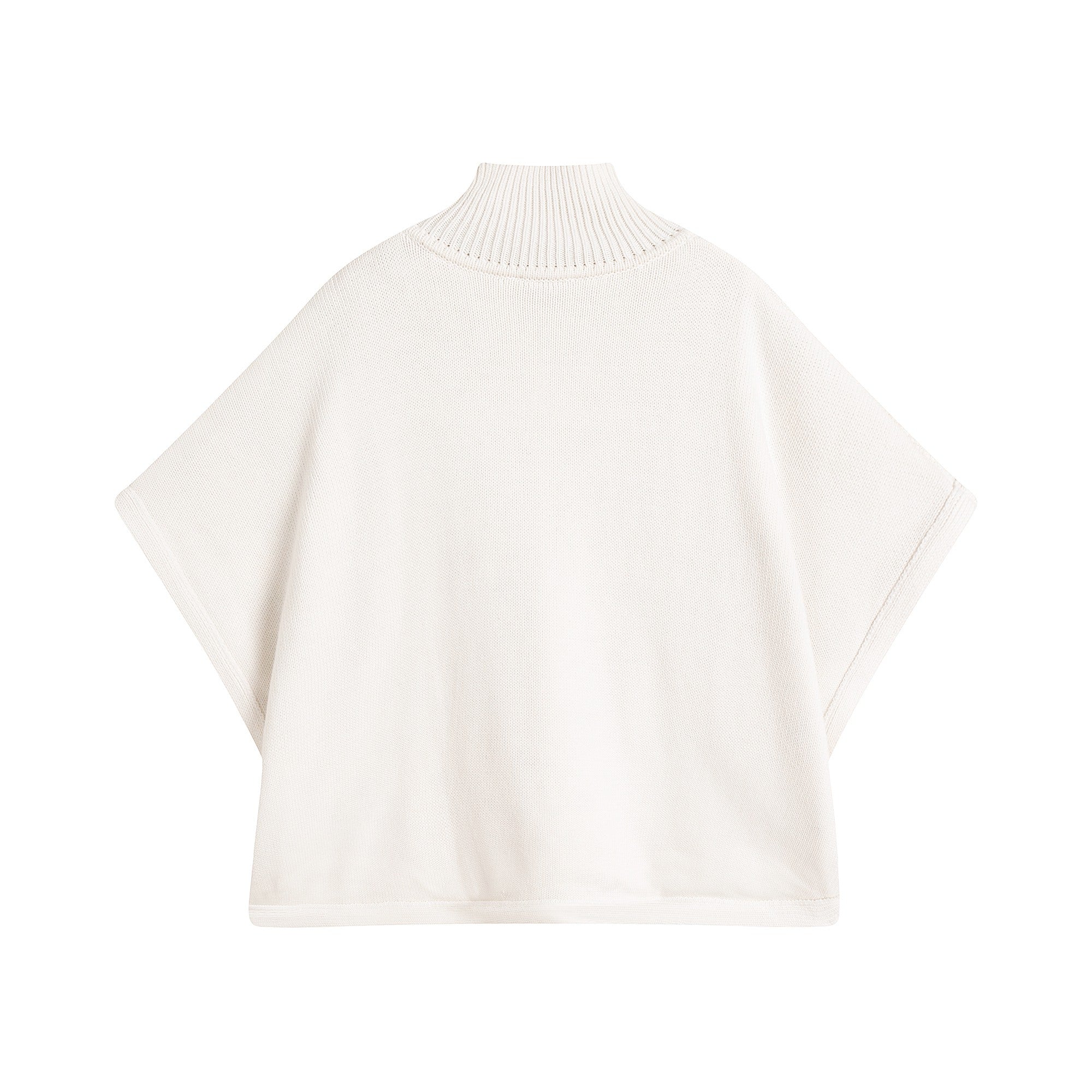 Girls White Embroidered Logo Cape