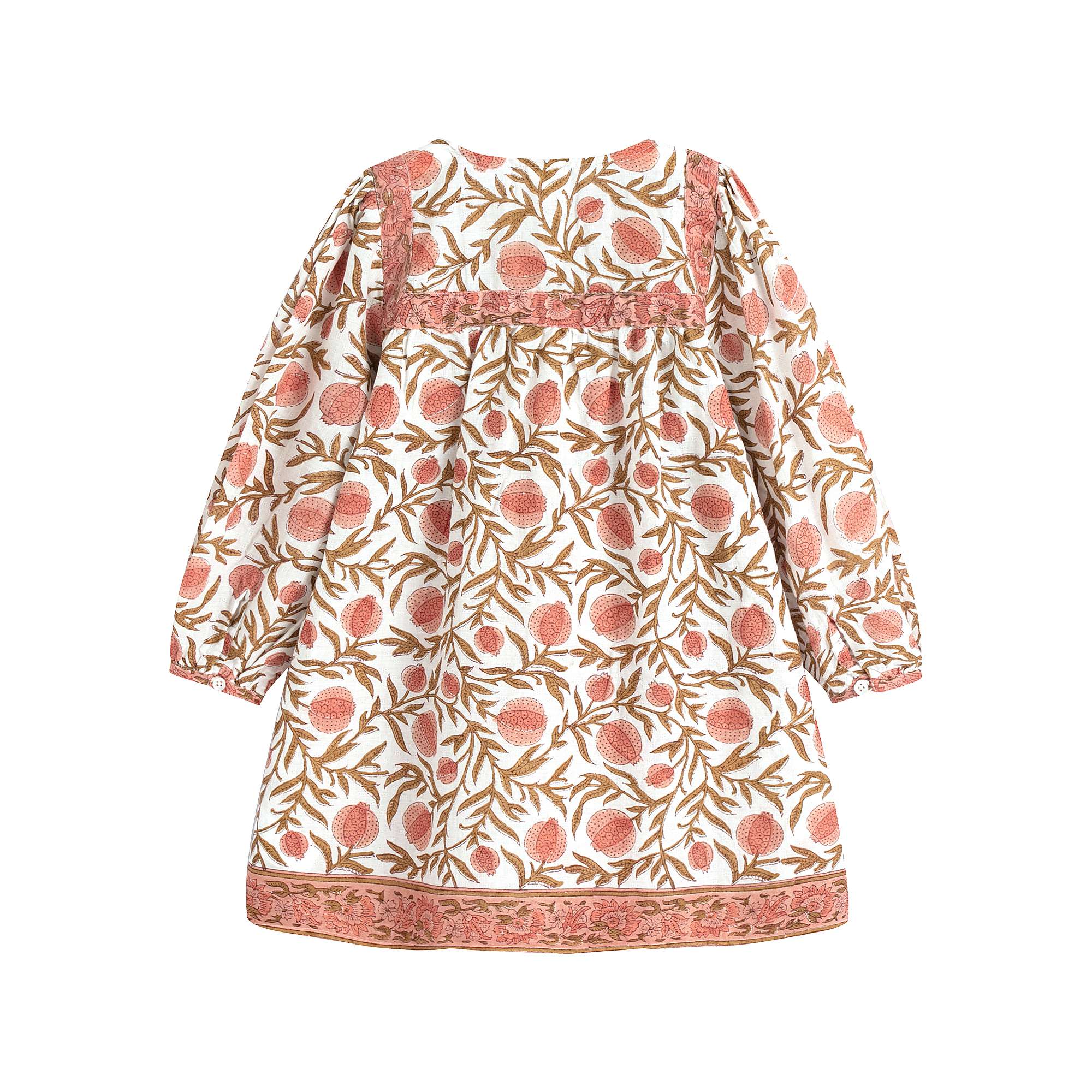 Girls Caramel Printing Cotton Dress
