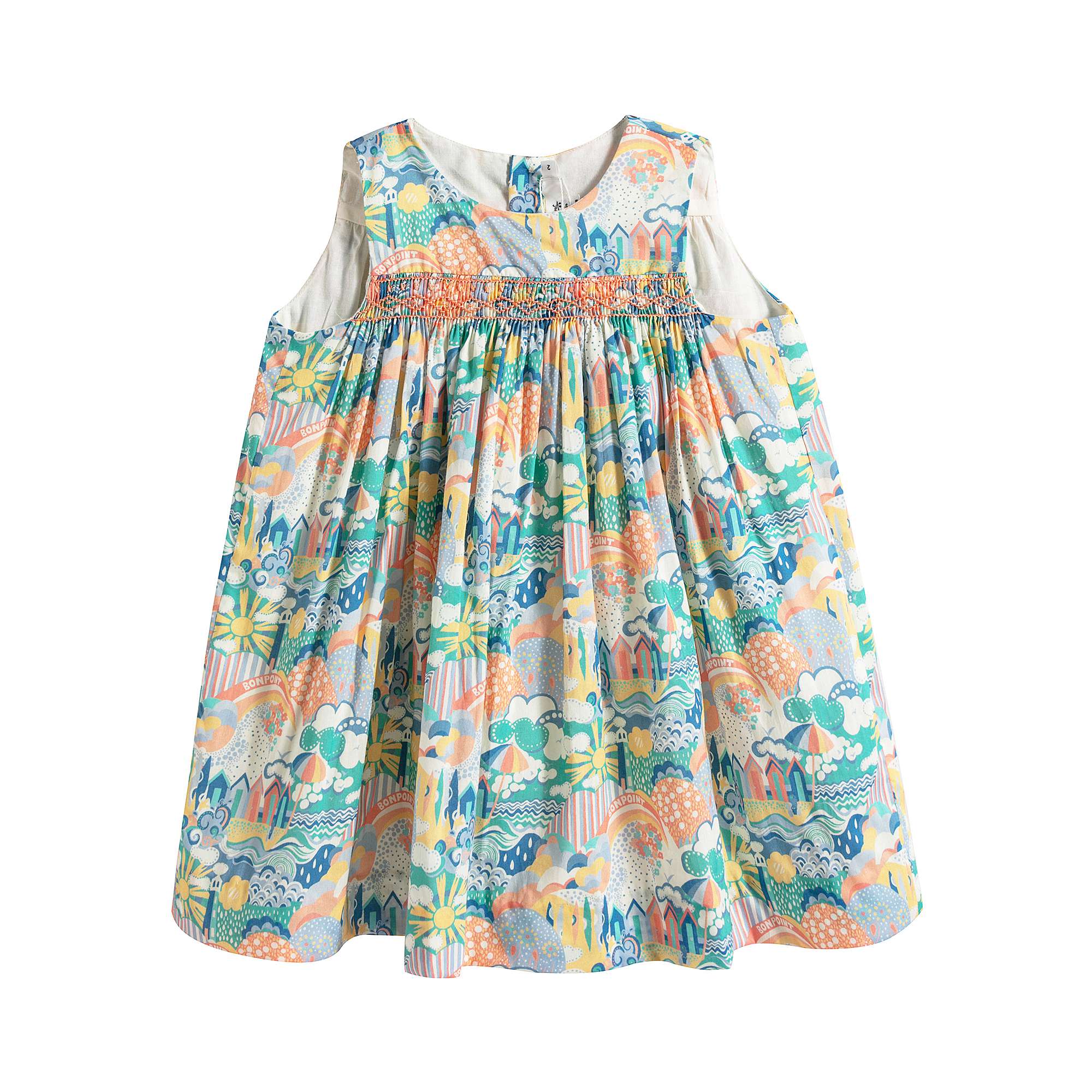 Girls Multicolor Cotton Dress