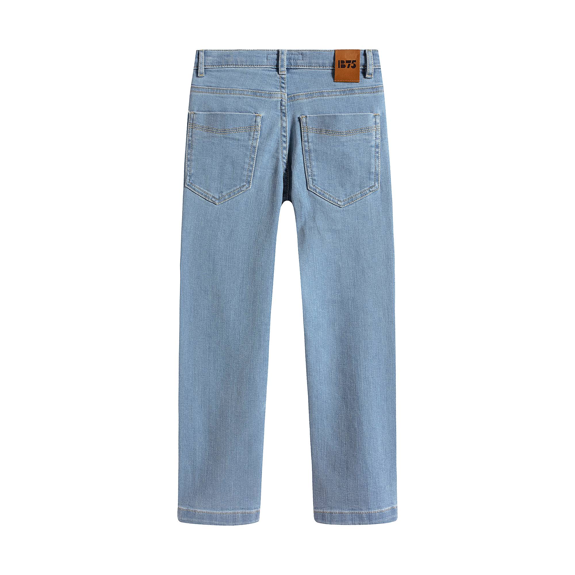 Girls Light Blue Cotton Trousers